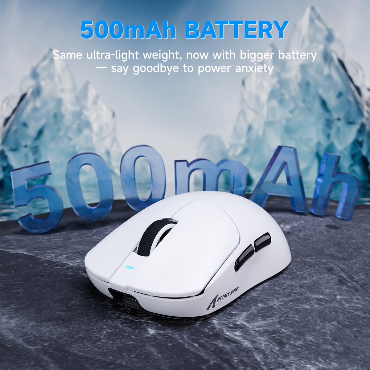 Mouse gamer sem fio de três modos ATTACK SHARK X8 PLUS com cabo C06 ULTRA
