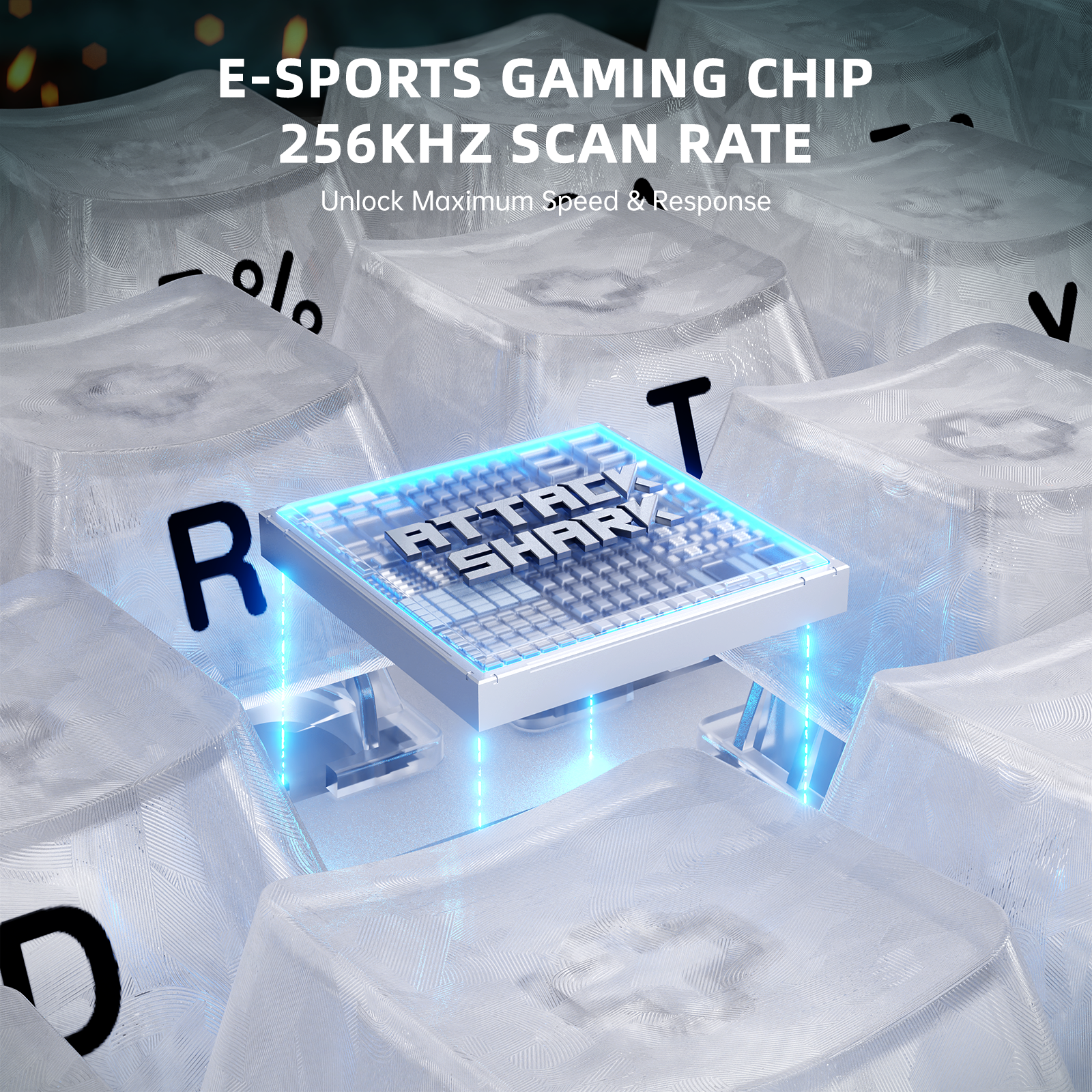 ATTACK SHARK R68 HE Carbonfaser-Schnelltrigger-Tastatur mit Magnetschalter