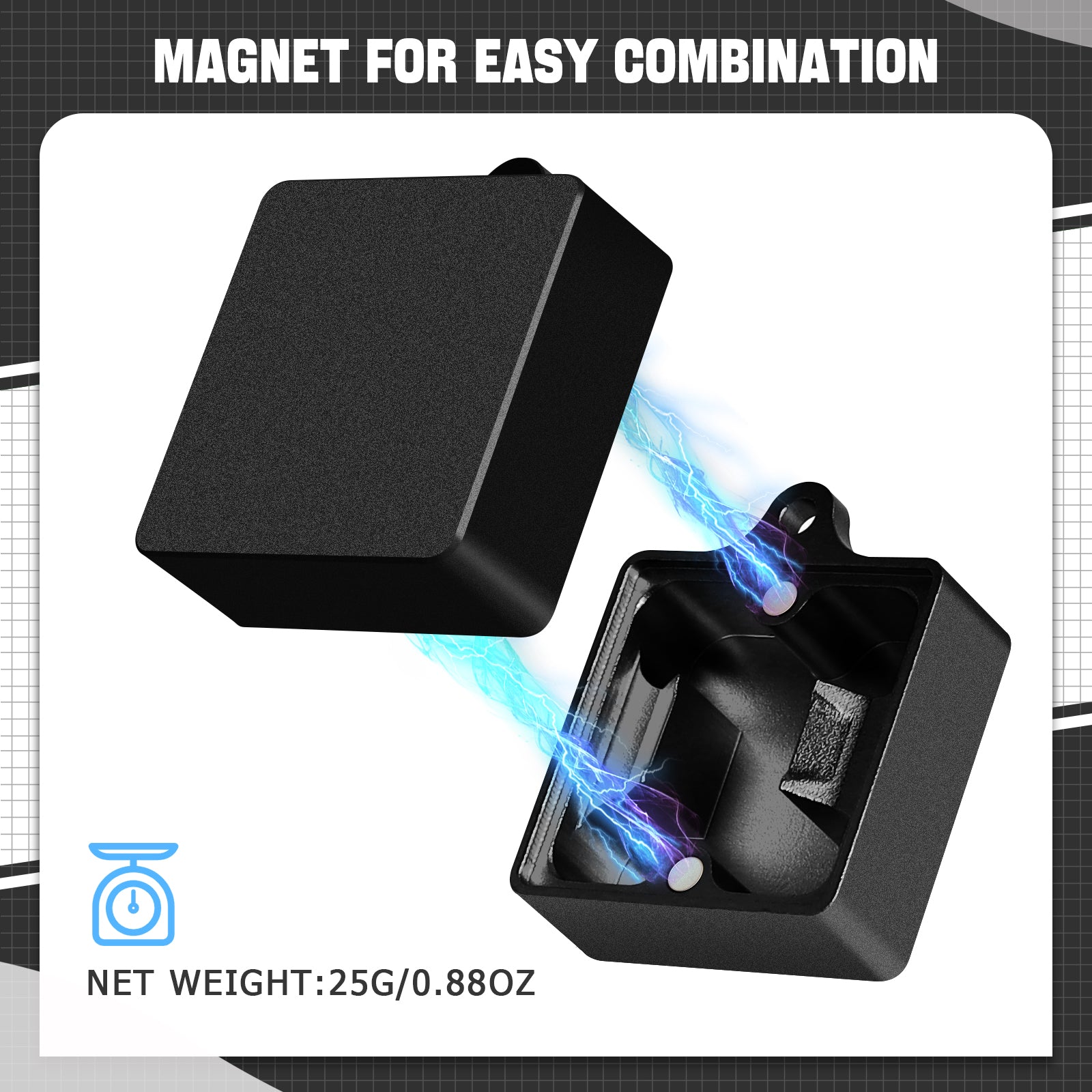 Magnetic switch opener kit for mechanical keyboards, lightweight at 25g, easy to use.