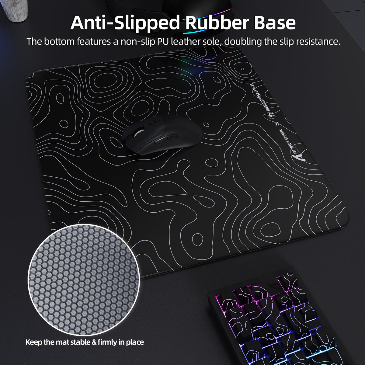 CM05 Premium Tempered Glass Gaming Mouse Pad | ATTACK SHARK