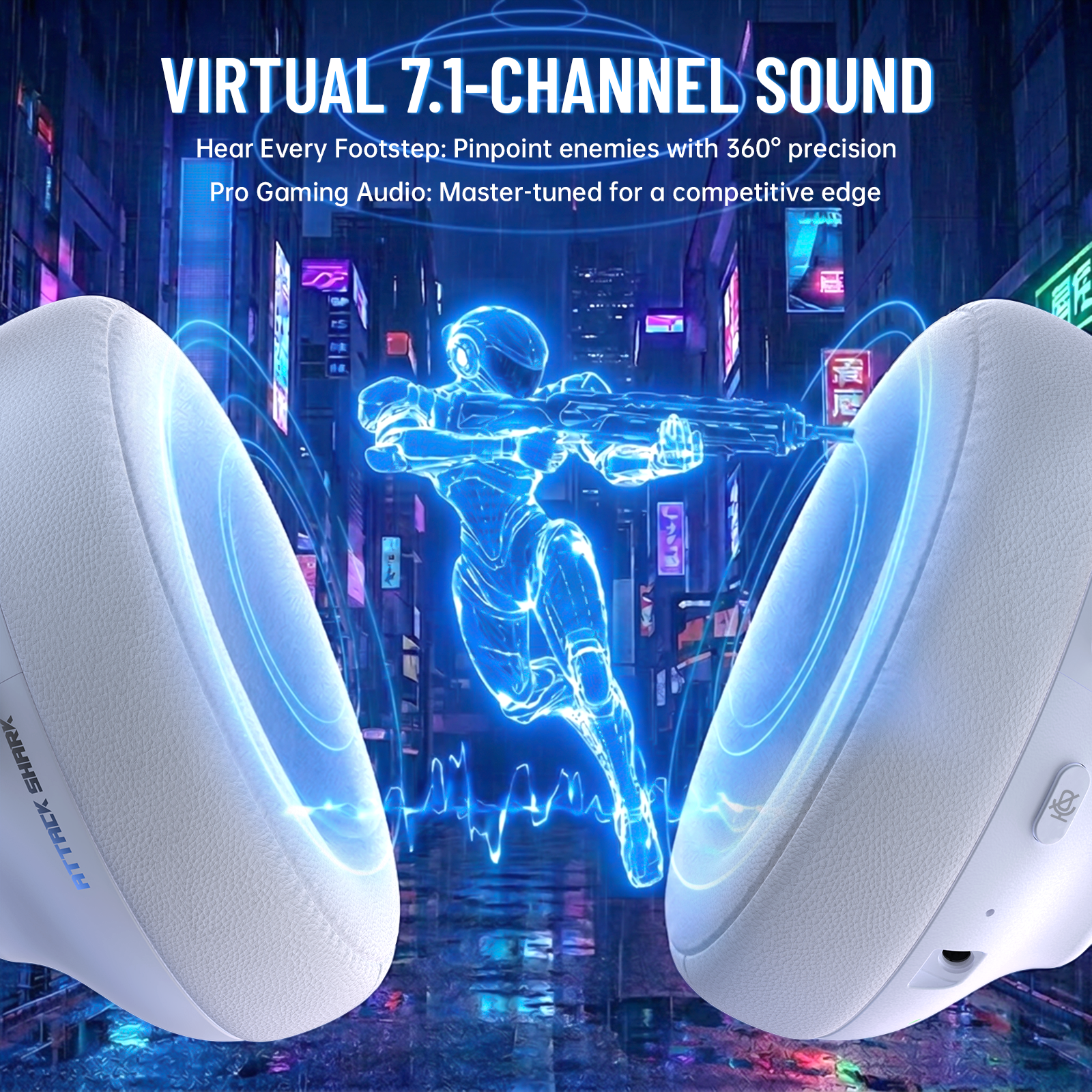 ATTACK SHARK L50PRO Tri-Mode Wireless Gaming Headset