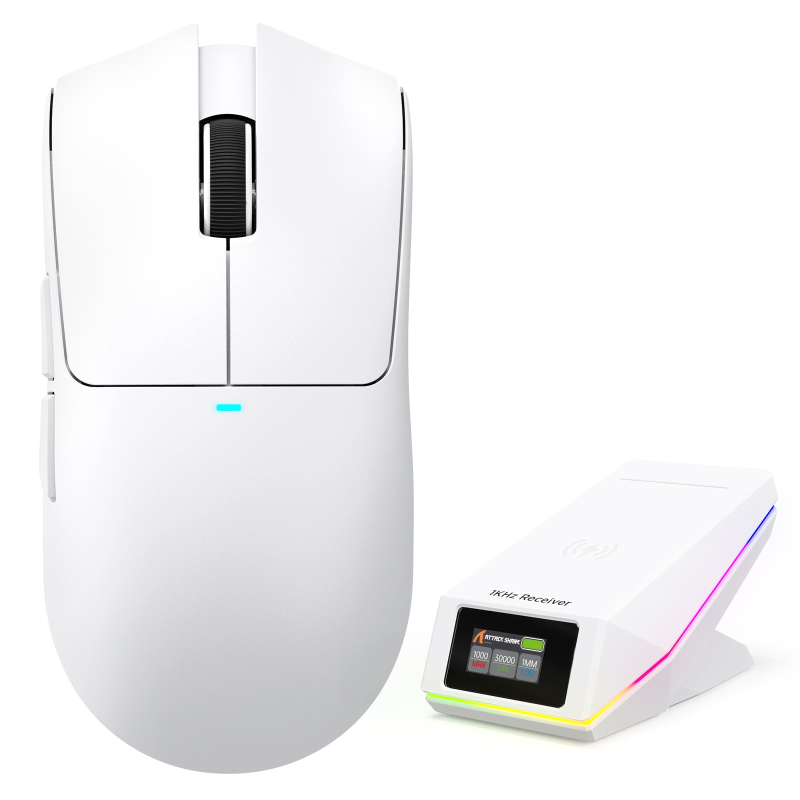 Mouse Gamer Sem Fio ATTACK SHARK X11 PRO V2 com Dock de Carregamento e Tela TFT