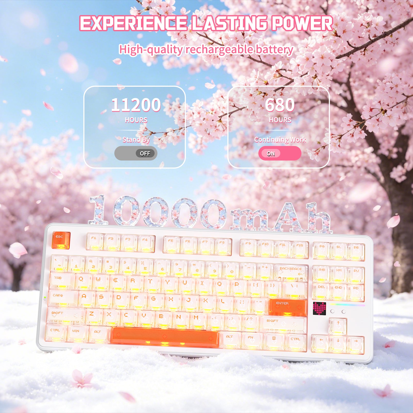 ATTACK SHARK X87 ULTRA ワイヤレス メカニカルキーボード 8K ワイヤレスレシーバー付き