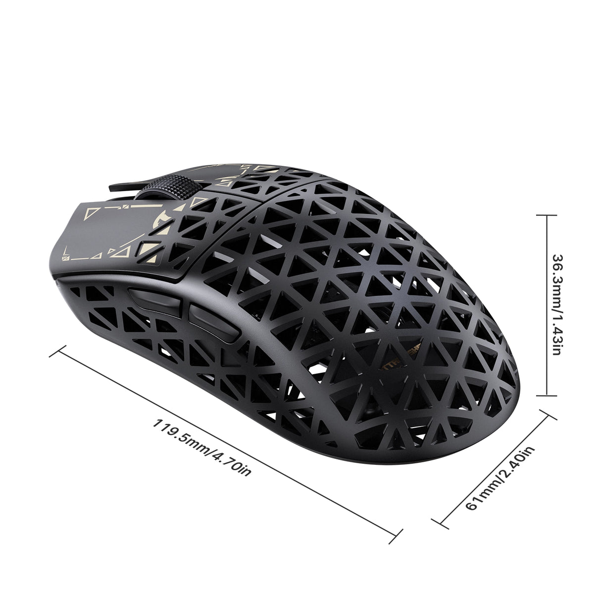 Mouse da gaming wireless 8K in fibra di carbonio ATTACK SHARK R5 TURBO