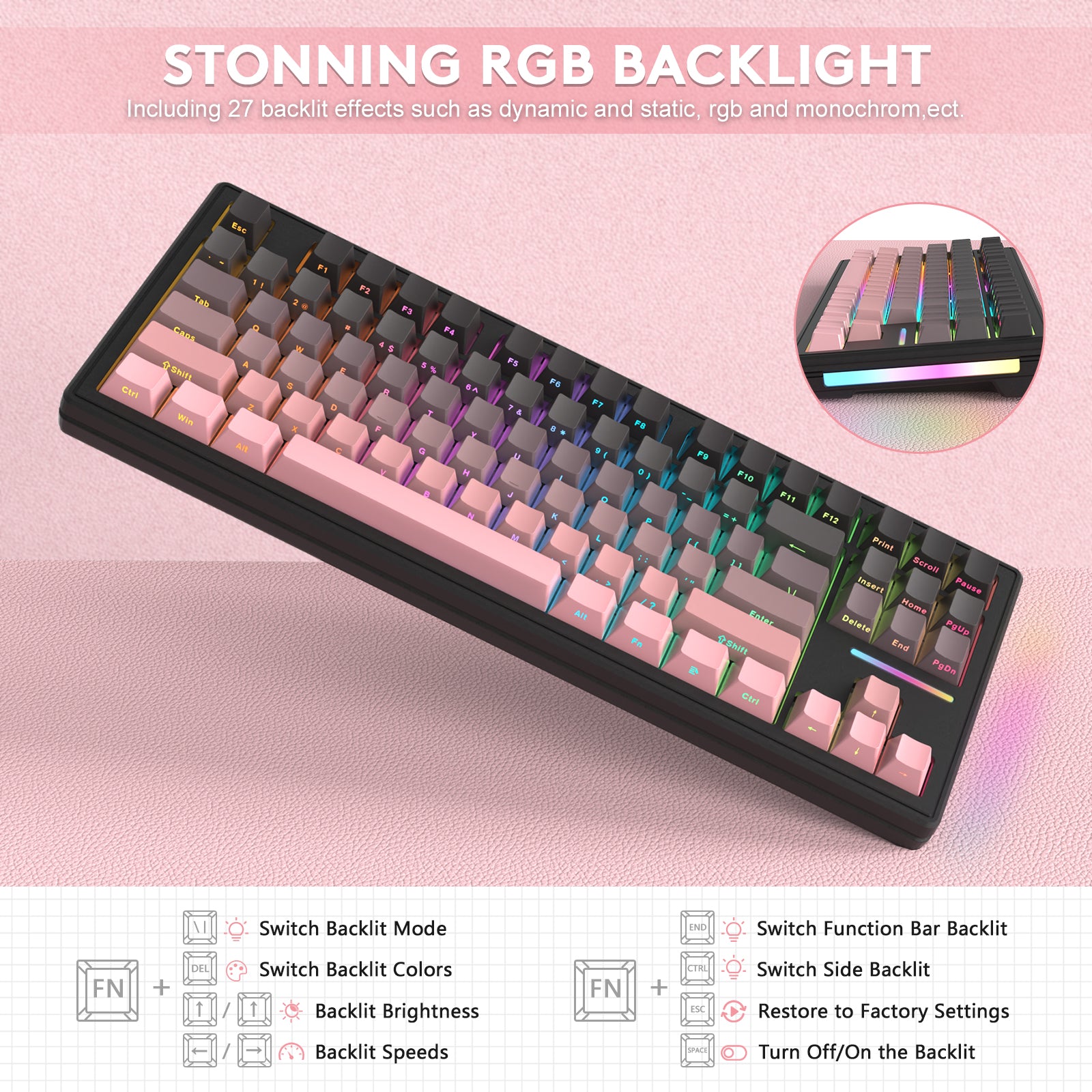 ATTACK SHARK M87 Wireless Mechanical Keyboard