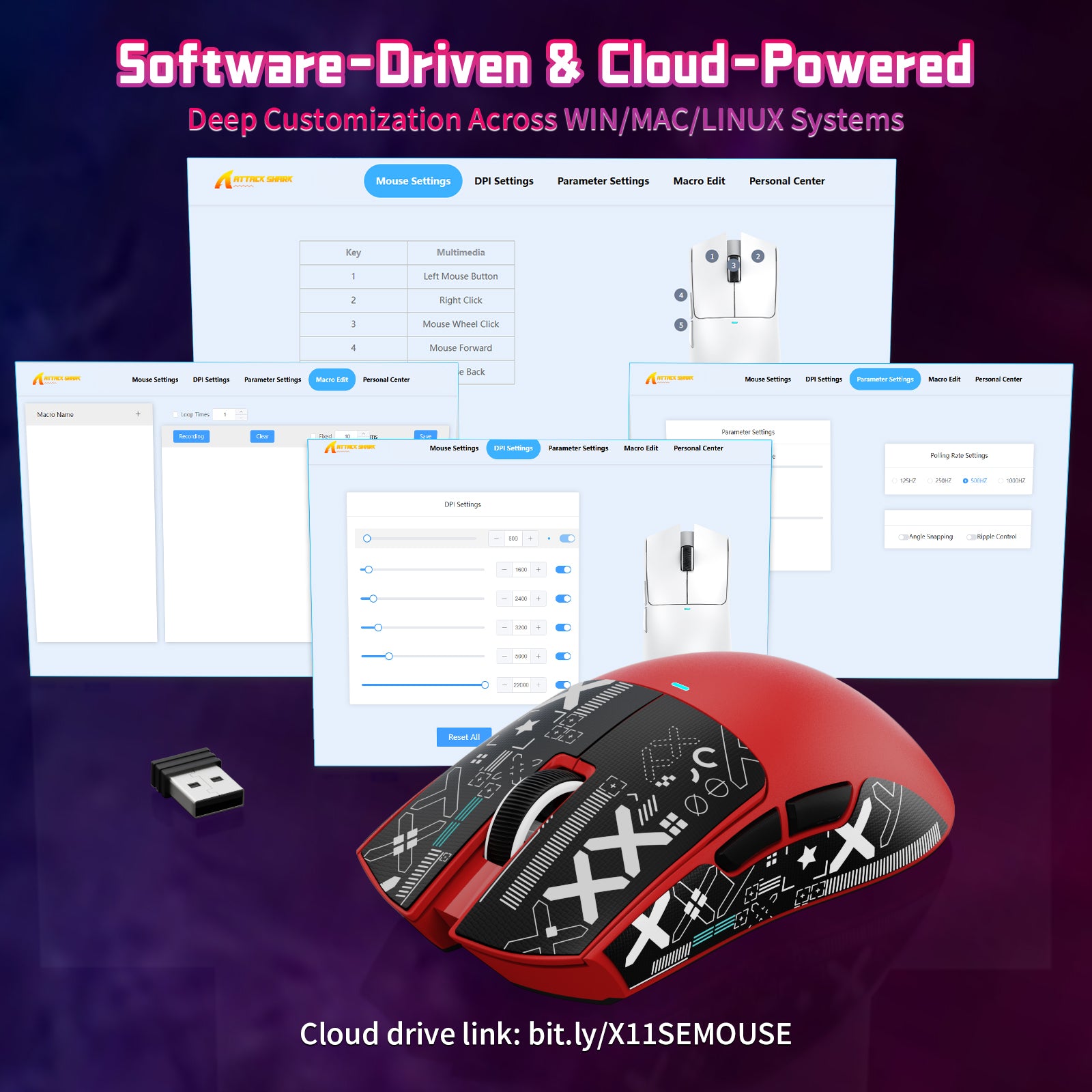 ATTACK SHARK X11SE Wireless Gaming Mouse