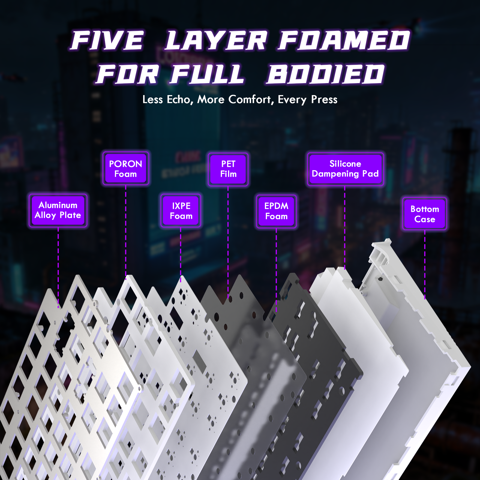 ATTACK SHARK R85 HE ラピッドトリガーキーボード マグネティックスイッチ（カスタムライトボックス付き）