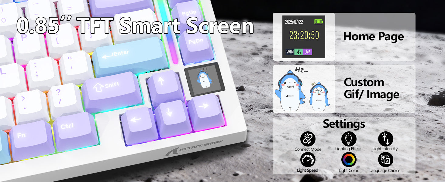 Clavier mécanique à joint tri-mode ATTACK SHARK X820Ultra