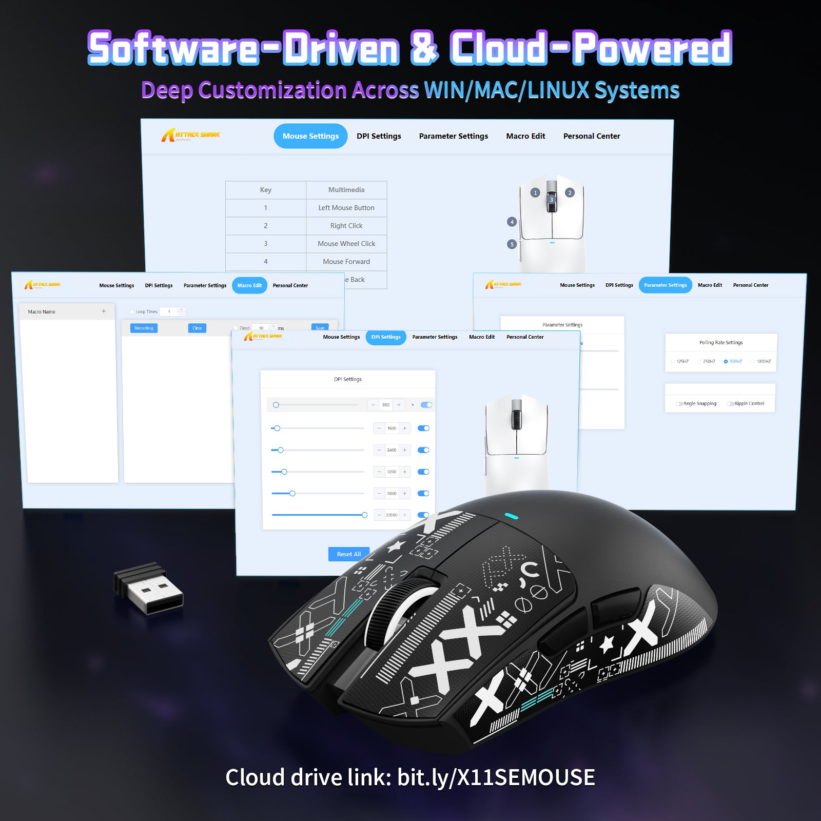 ATTACK SHARK X11SE Wireless Gaming Mouse