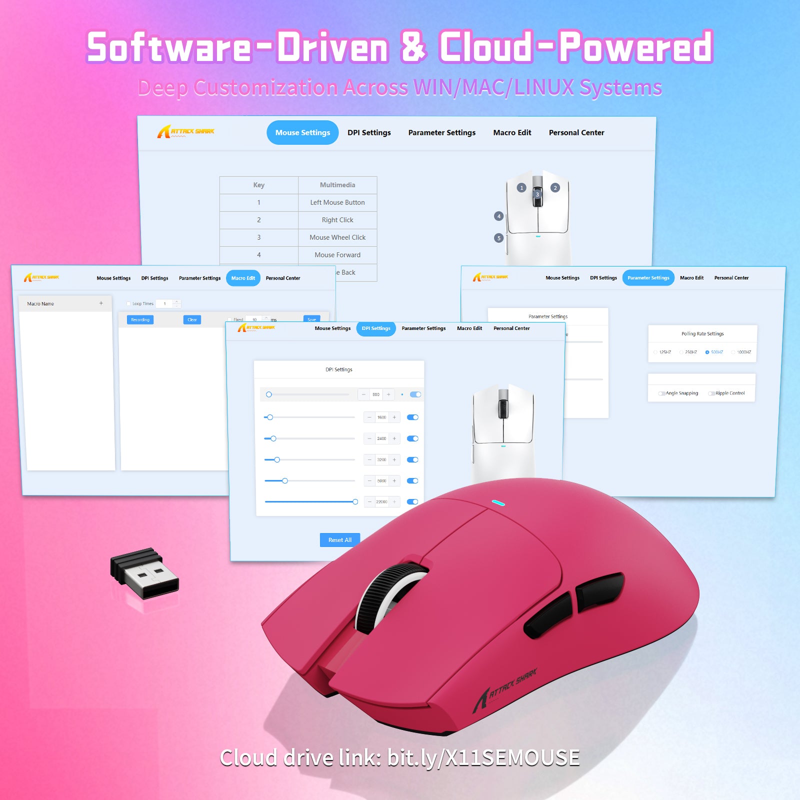 ATTACK SHARK X11SE Wireless Gaming Mouse