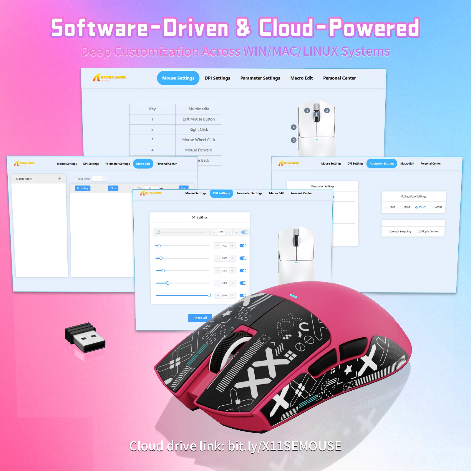 ATTACK SHARK X11SE Wireless Gaming Mouse