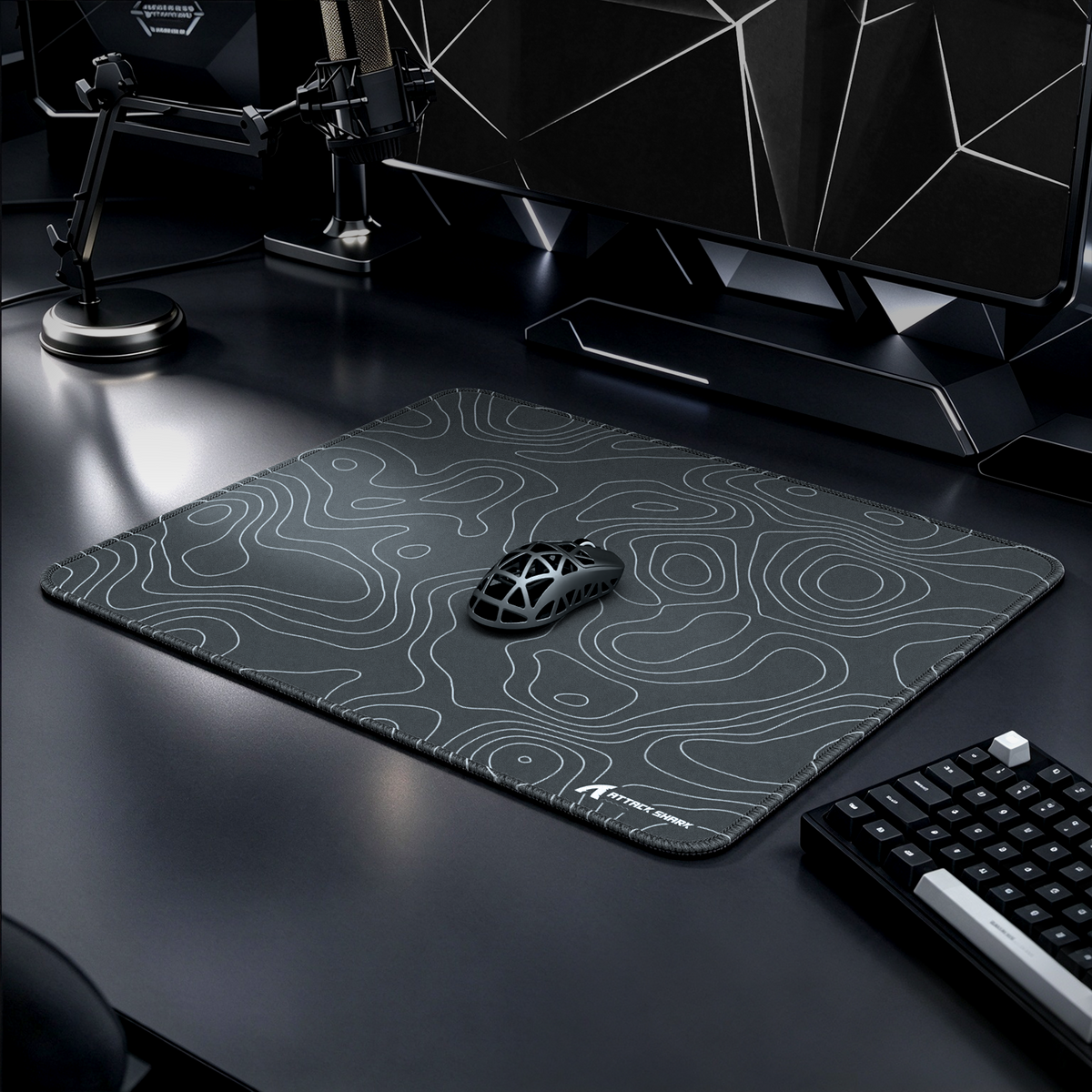 ATTACK SHARK CM02 Tapis de souris eSport (450x400x4 mm)