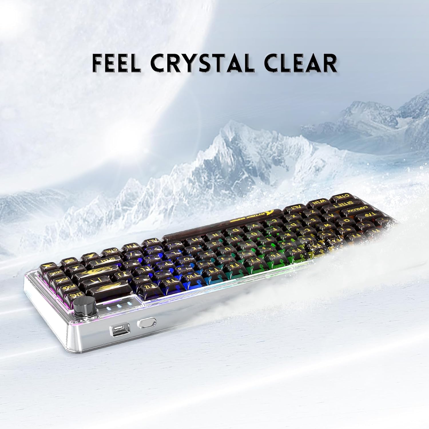 ATTACK SHARK K75 Transparent Mechanical Keyboard