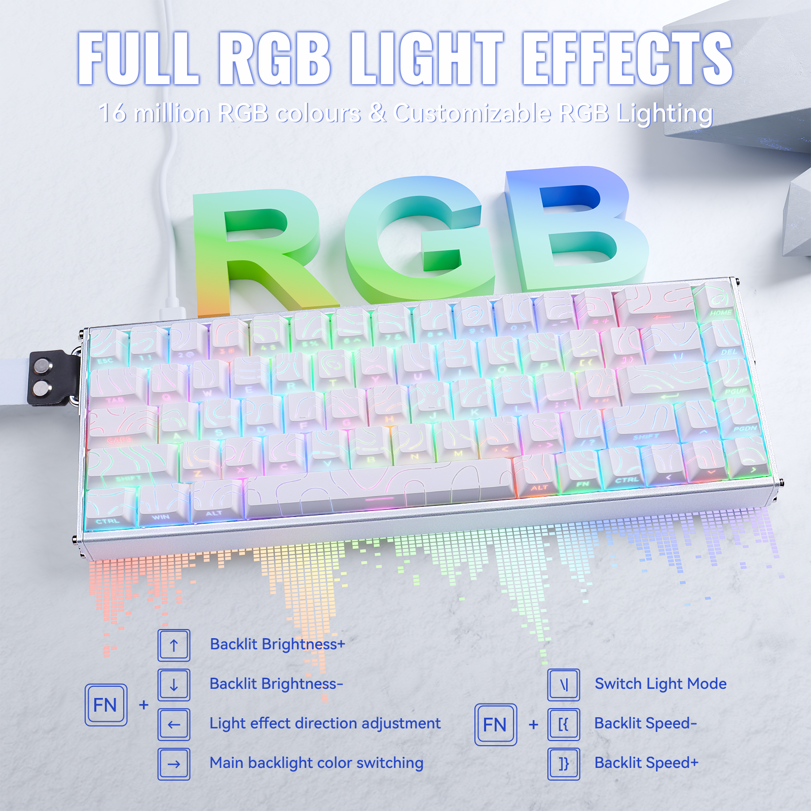 ATTACK SHARK X68MAX HE Rapid Trigger Aluminium-Tastatur mit Magnetschalter