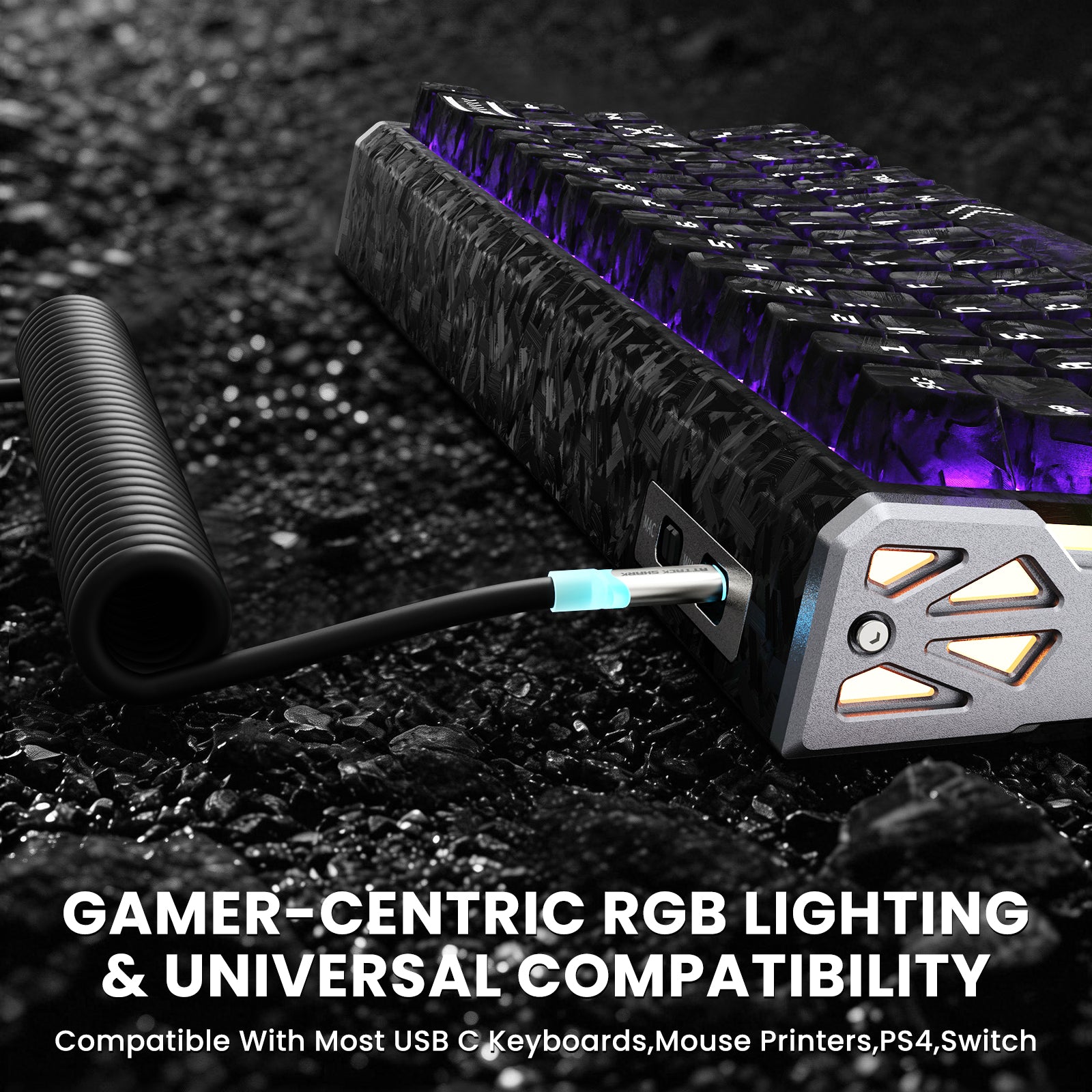 ATTACK SHARK R68 HE & X11 ULTRA Bundle gaming in fibra di carbonio con cavo a spirale C01 ULTRA