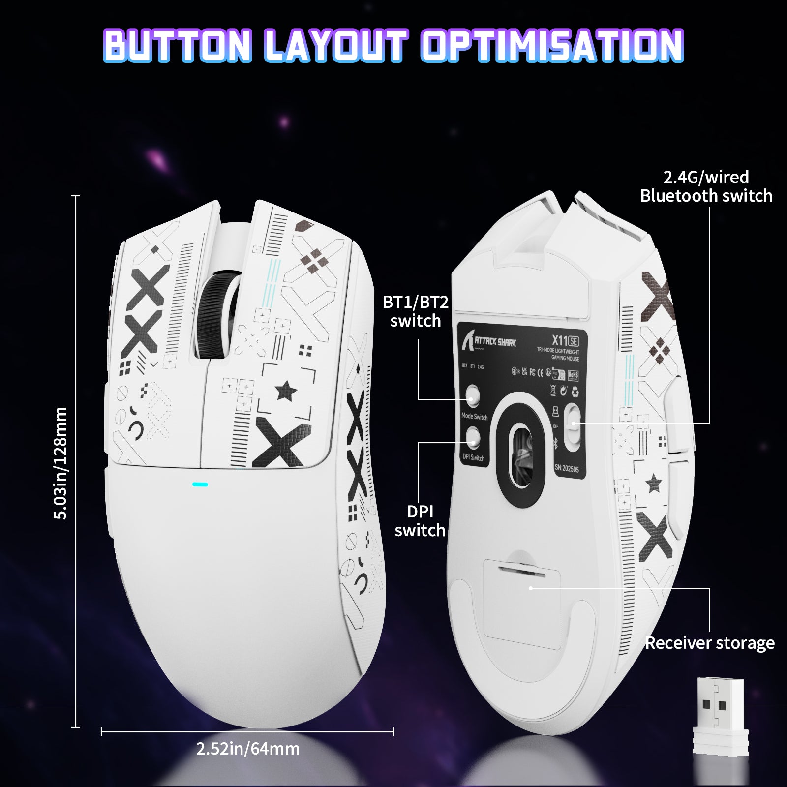 ATTACK SHARK X11SE Wireless Gaming Mouse