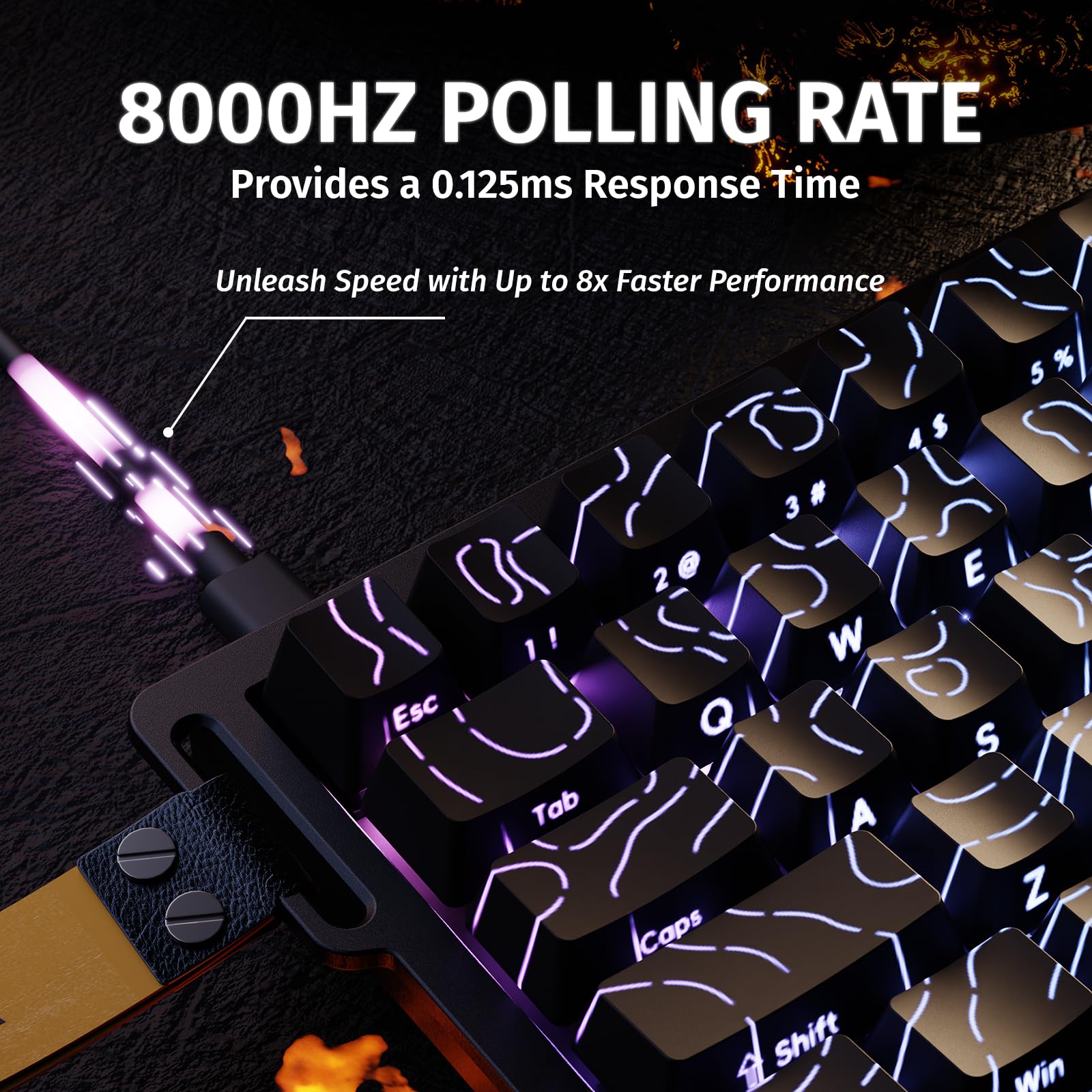 ATTACK SHARK X68HE Magnetic Keyboard with X3 Gaming Mouse Set