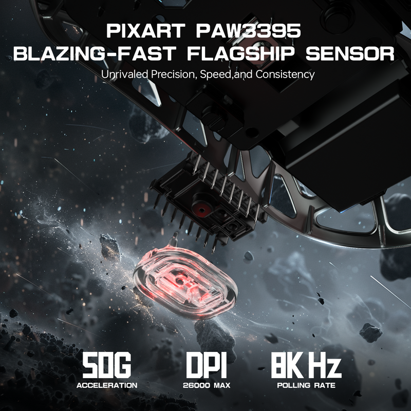 Ultra-Light Gaming Mouse | 8000Hz Polling | Magnesium Frame