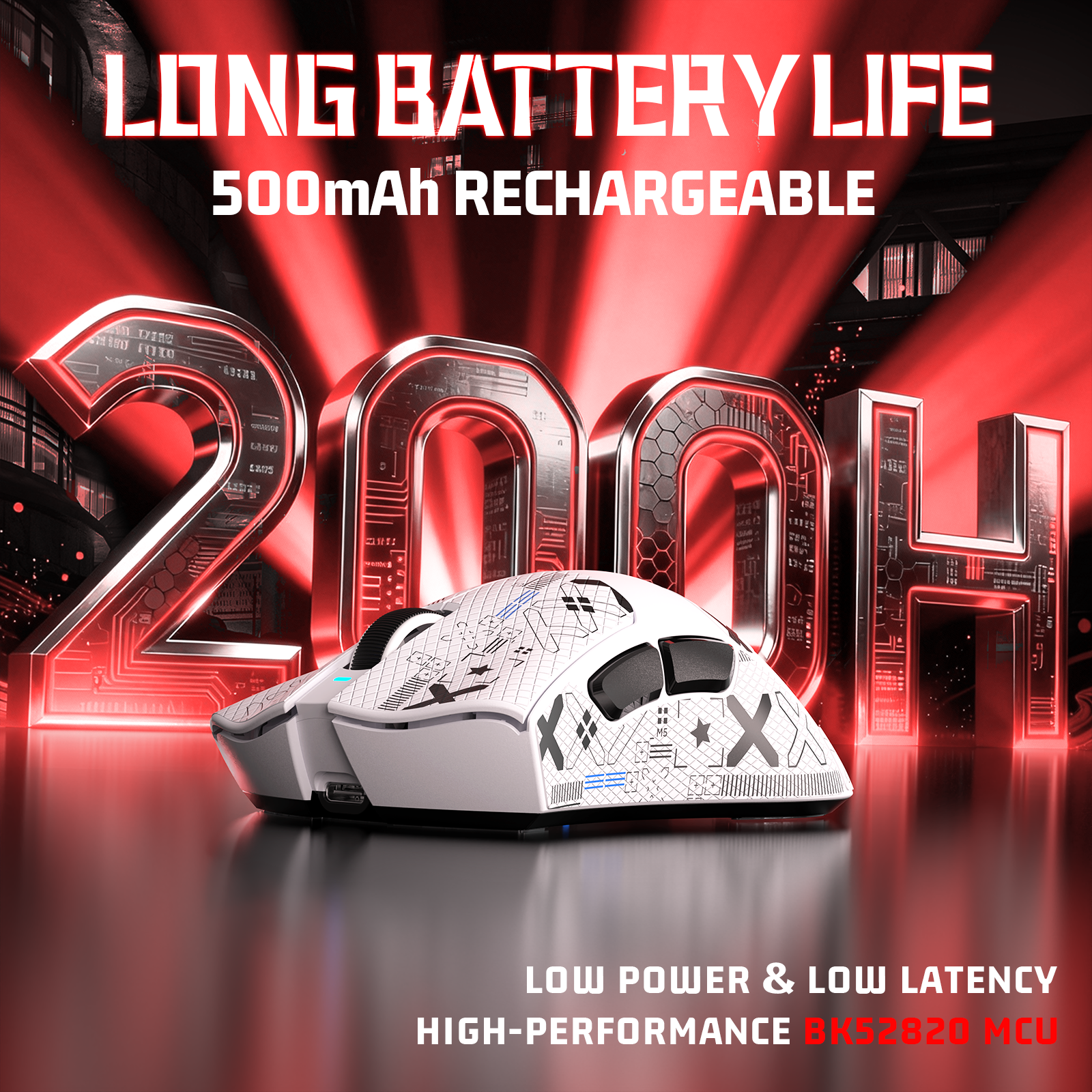 Ratón para juegos ultraligero de tres modos ATTACK SHARK V3