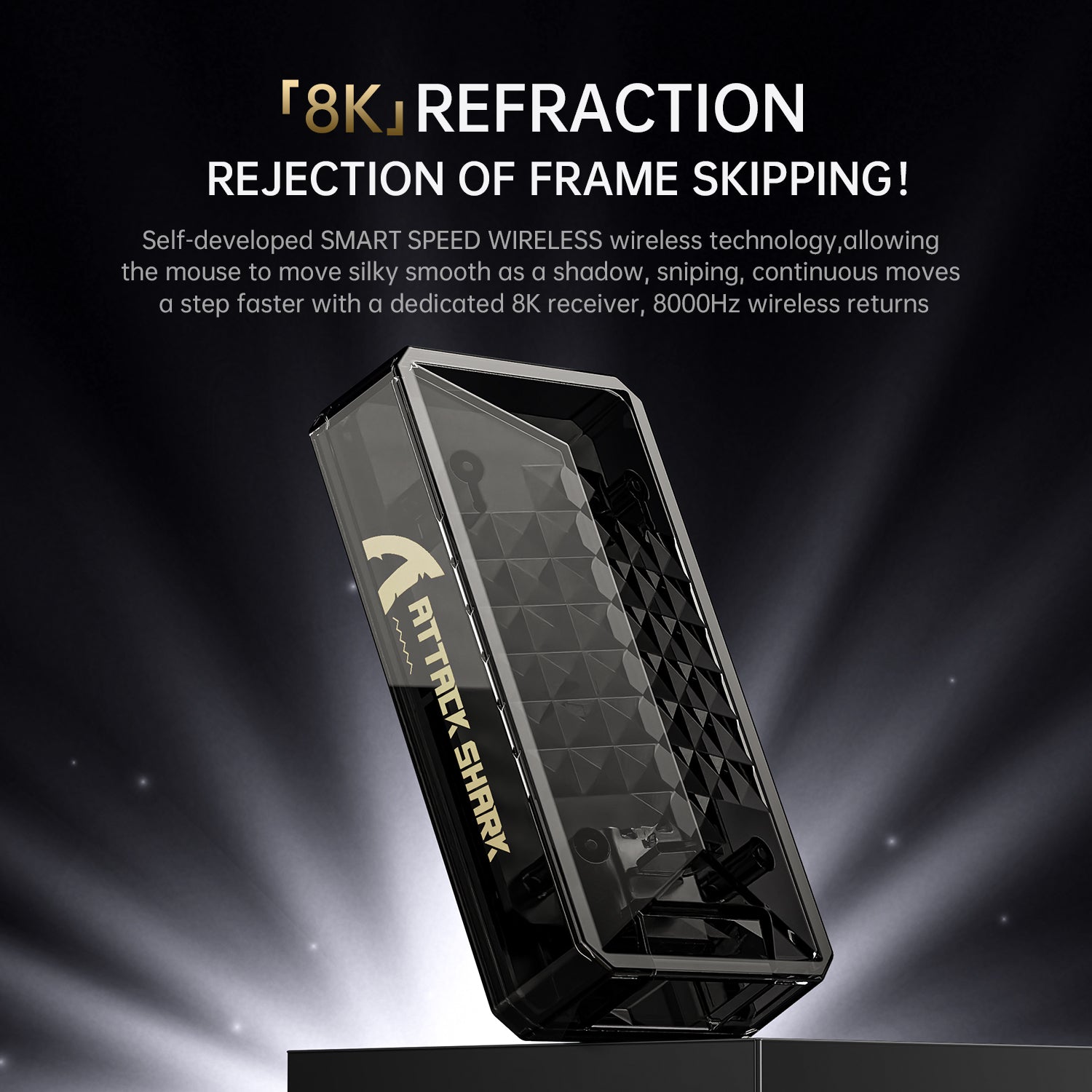 ATTACK SHARK X8 Ultra Tri-mode Wireless Gaming Mouse With C06 Ultra Cable