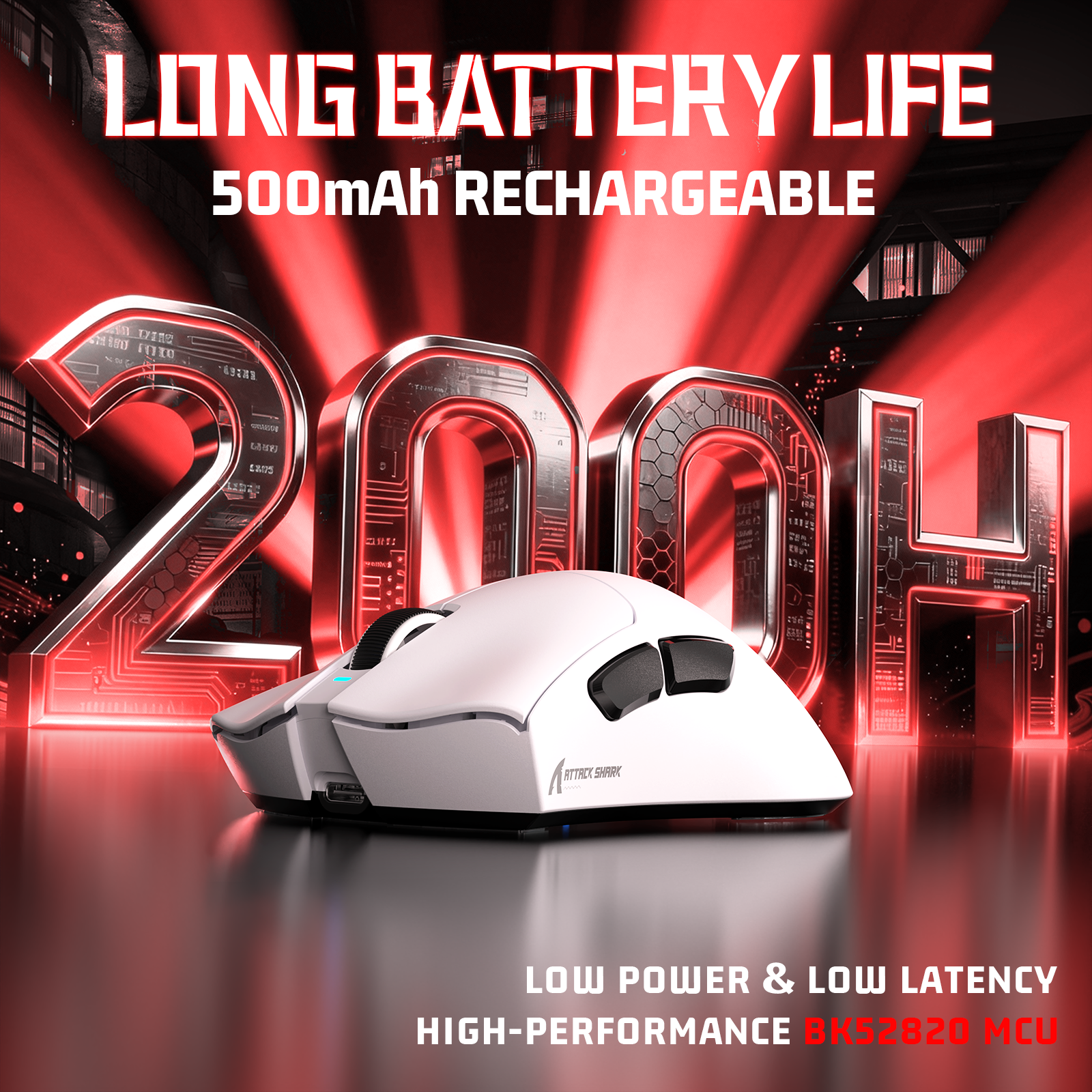 Ratón para juegos ultraligero de tres modos ATTACK SHARK V3