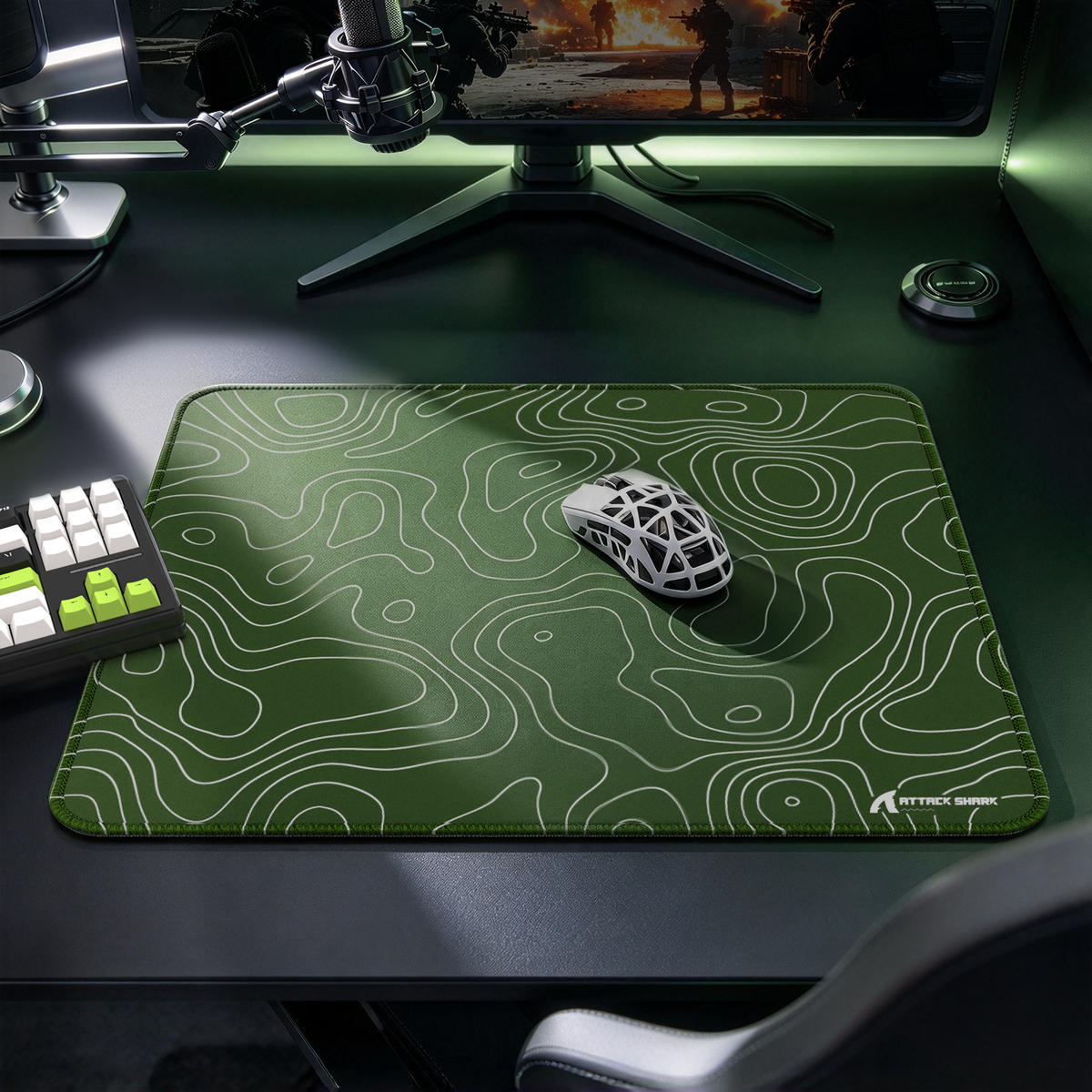 ATTACK SHARK CM02 Tapis de souris eSport (450x400x4 mm)