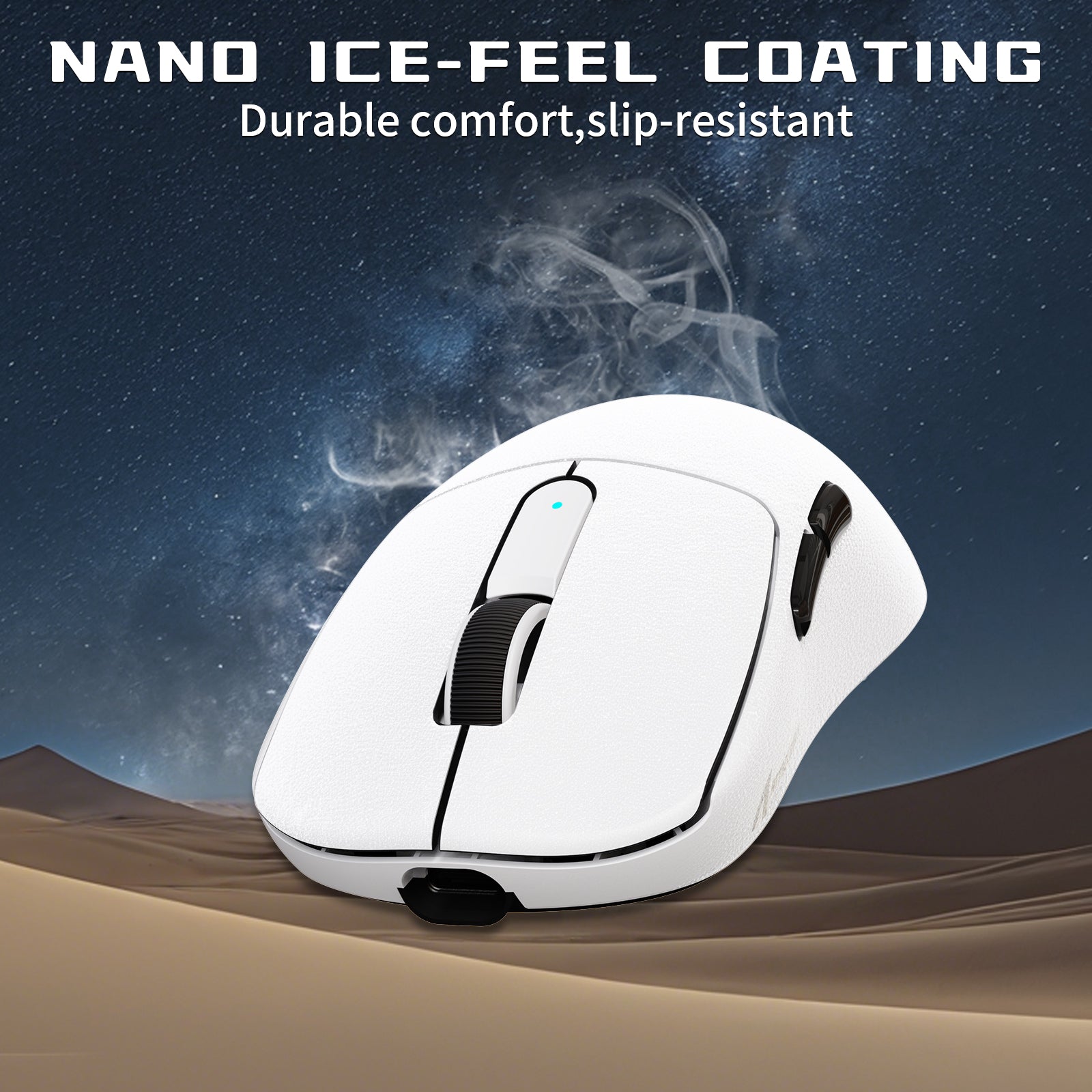 ATTACK SHARK V5 8KHz Wireless PAW3950MAX Gaming Mouse with C06 Ultra Cable