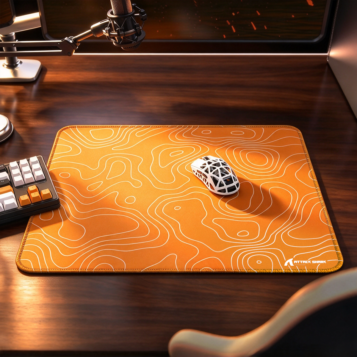 ATTACK SHARK CM02 Tapis de souris eSport (450x400x4 mm)