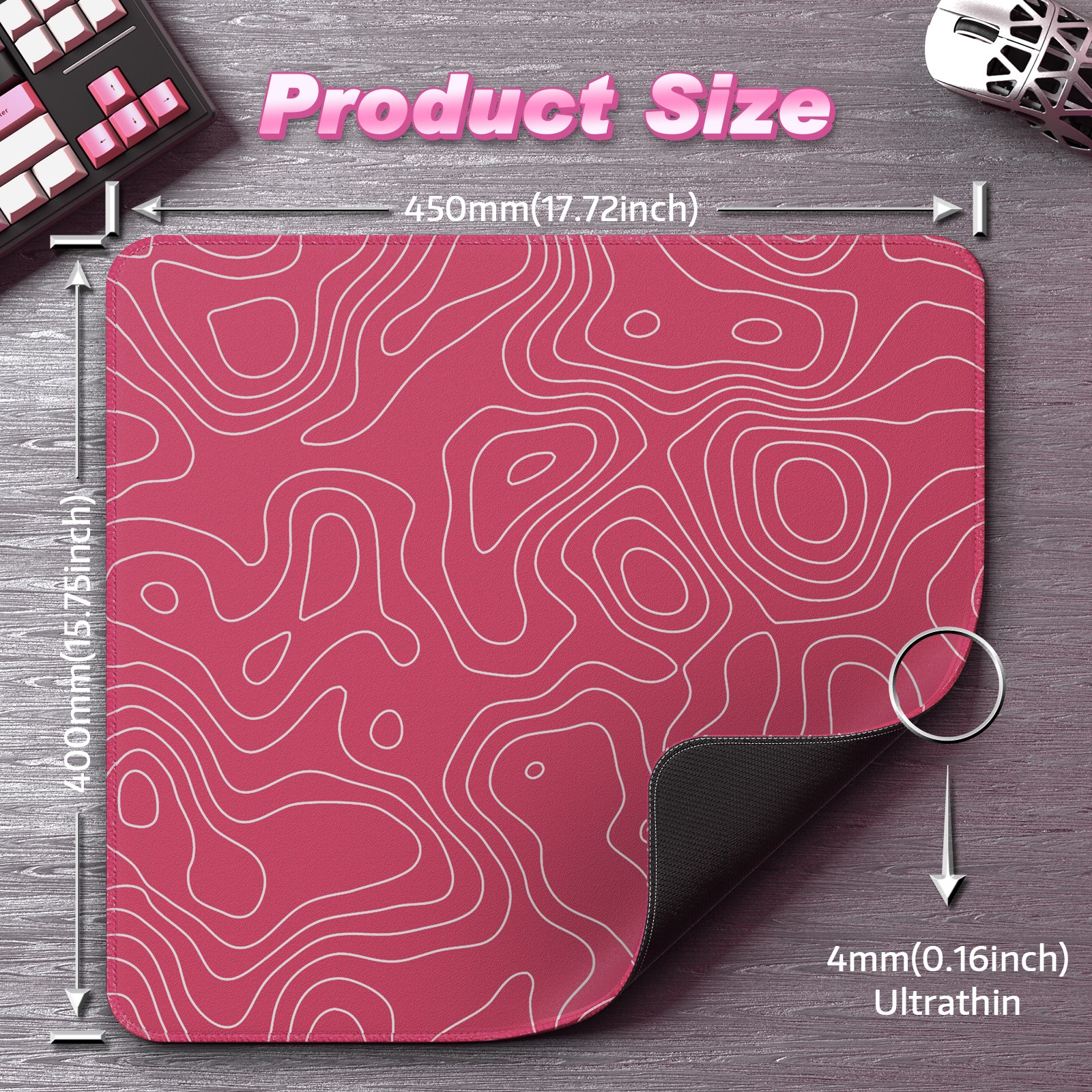 Tapis de souris de jeu eSport ATTACK SHARK CM02