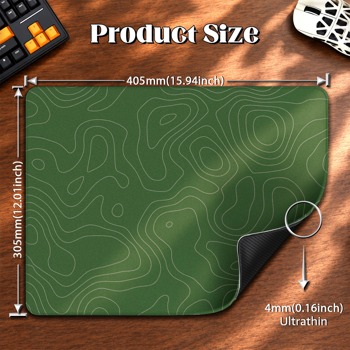 Tapis de souris gaming eSport ATTACK SHARK CM02SE (405x305x4 MM)