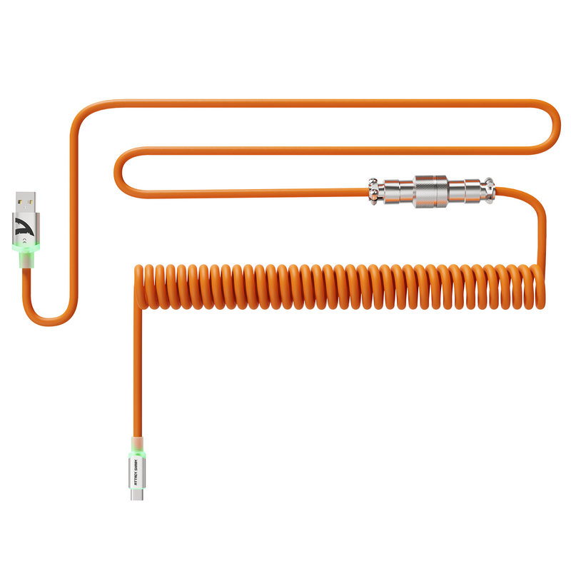 4.71Ft Coiled USB C Aviator Cable