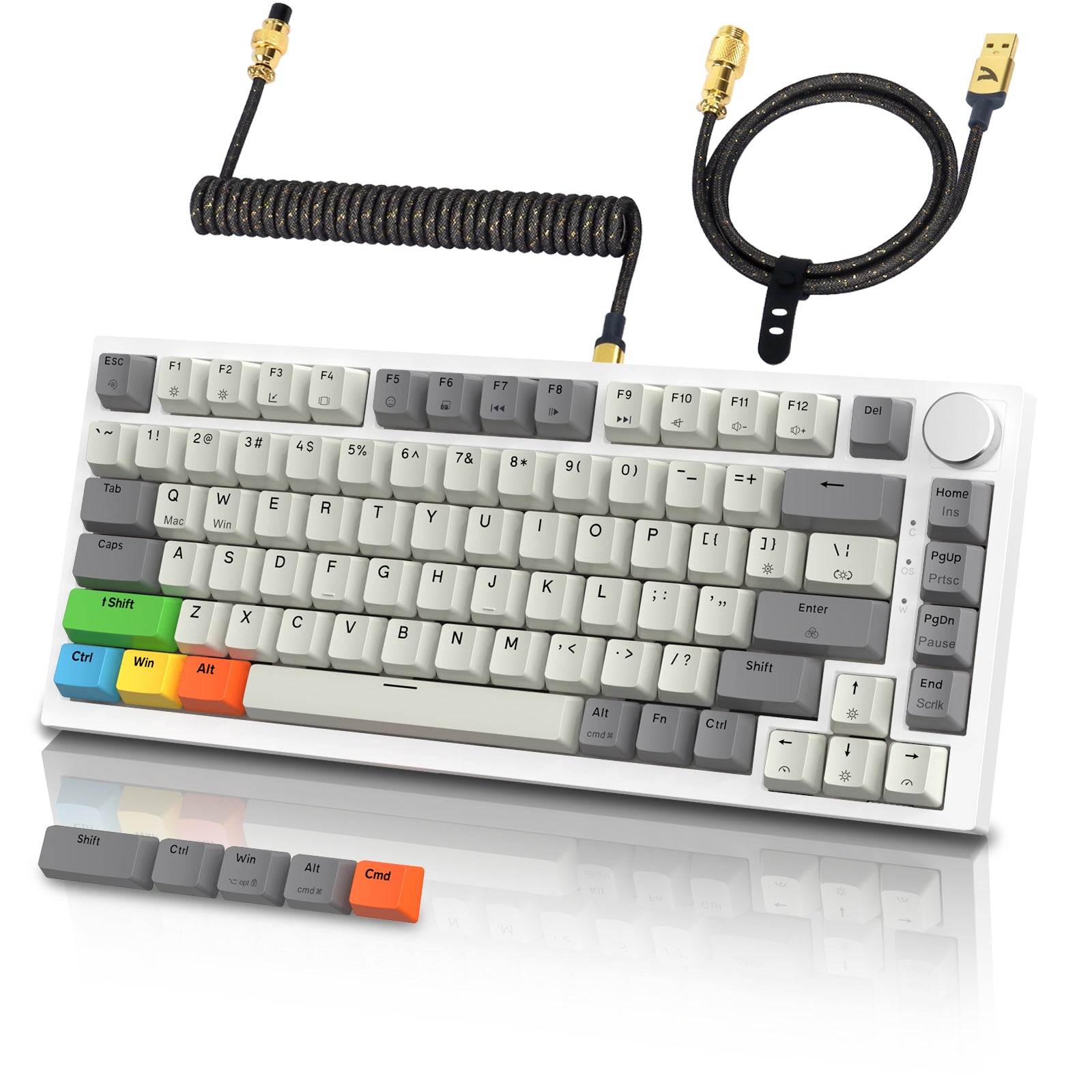 Coiled Keyboard Cable | Fast Charge | Durable