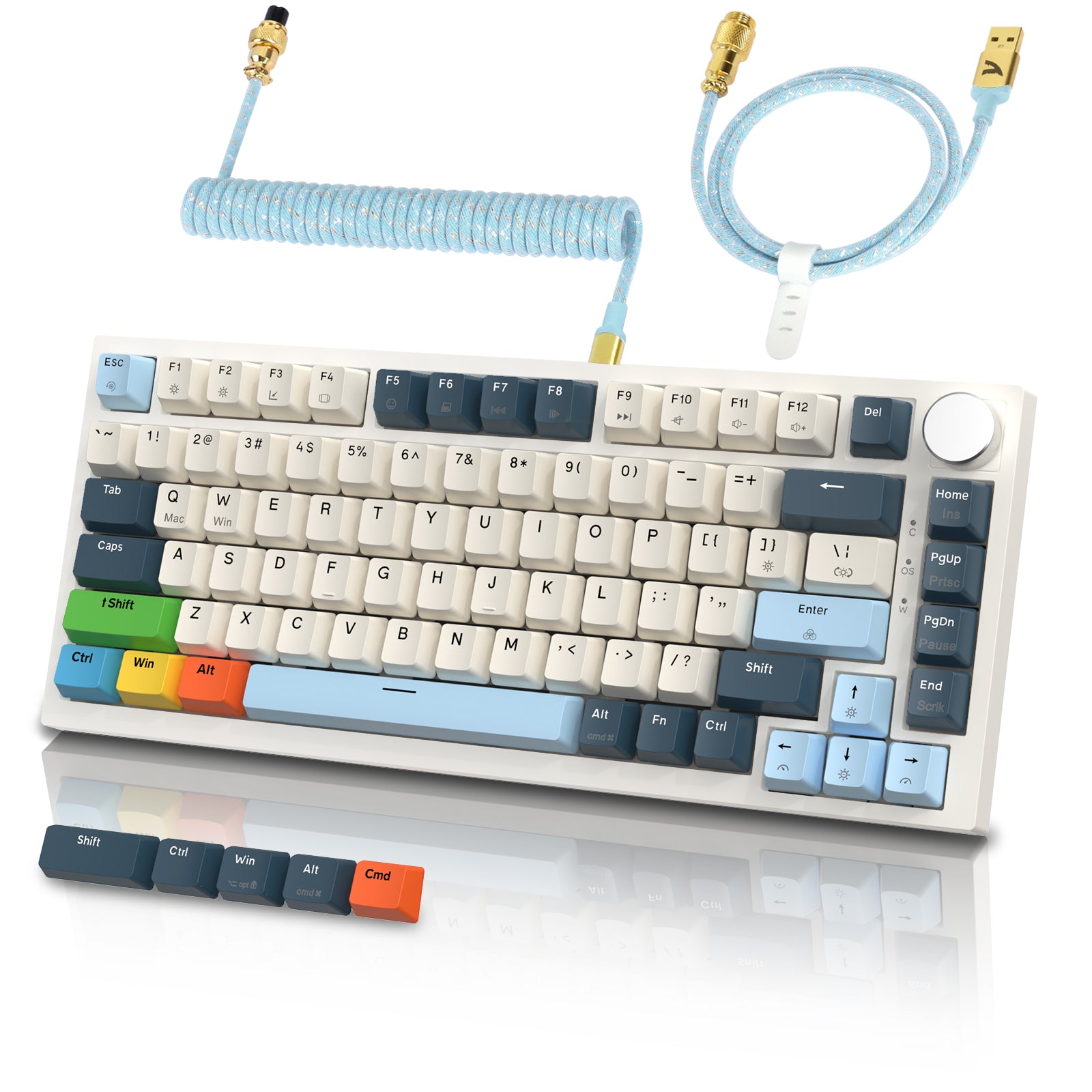 Coiled Keyboard Cable | Fast Charge | Durable