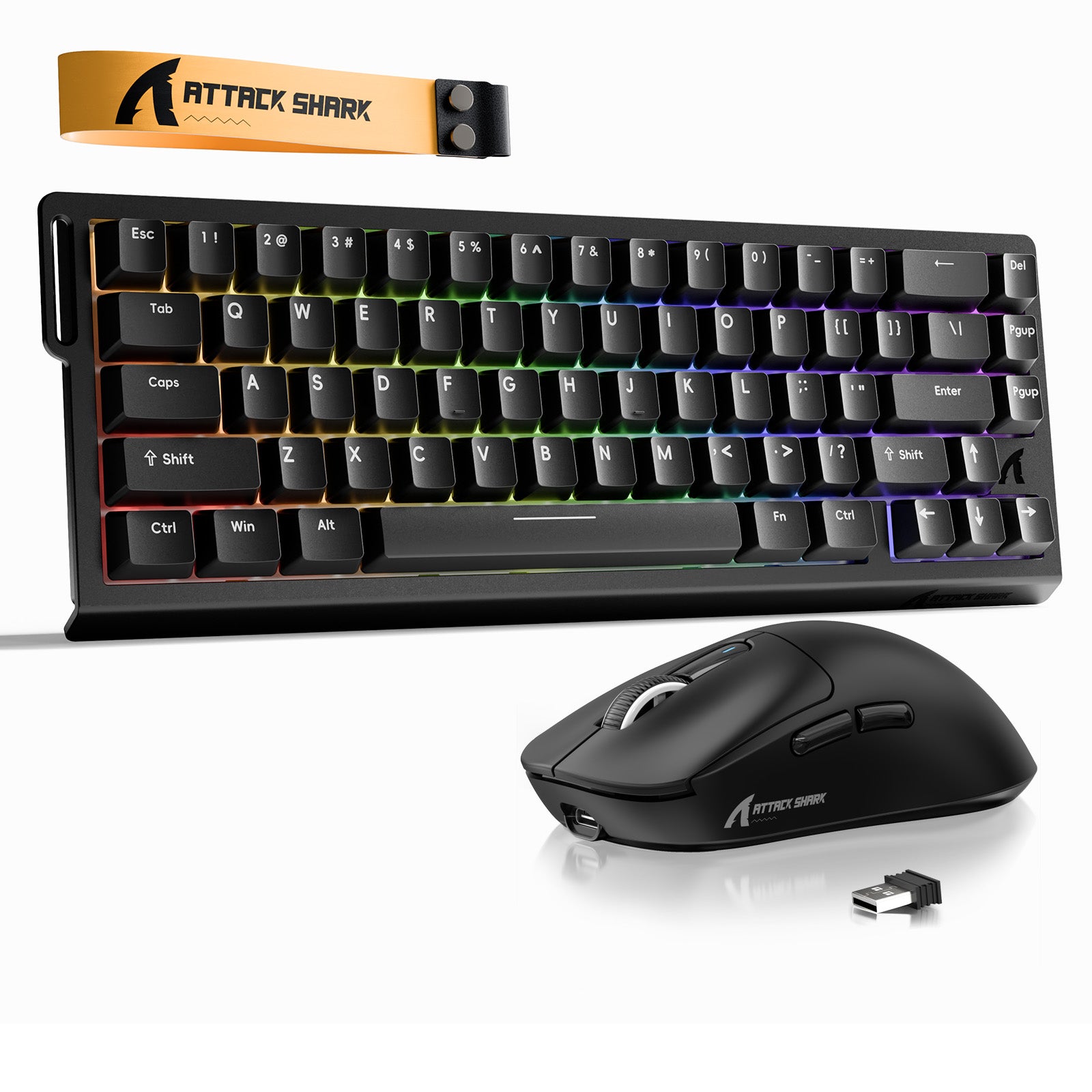ATTACK SHARK X68HE Rapid Trigger Keyboard + X3 Wireless Gaming Mouse Bundle