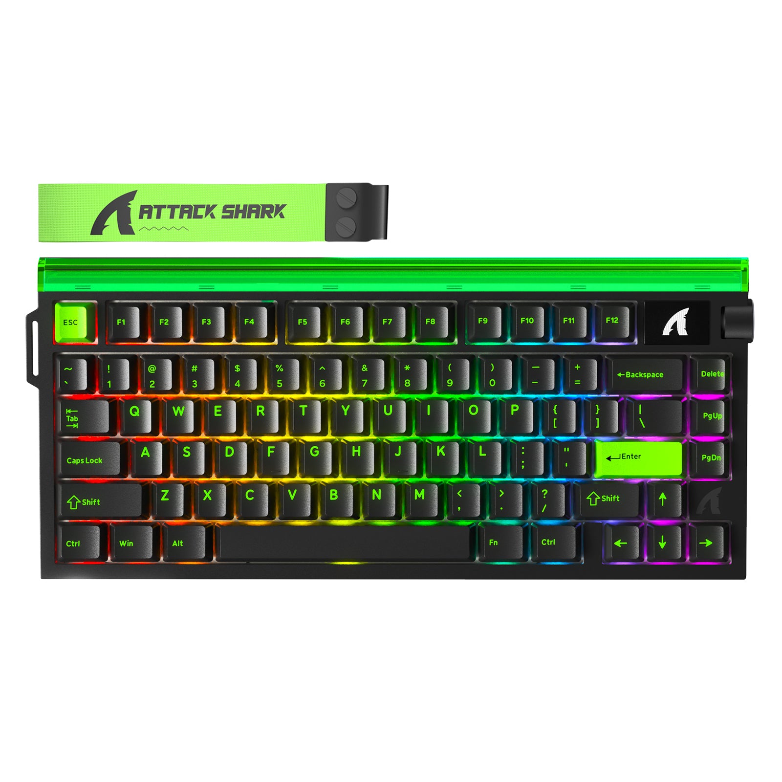 ATTACK SHARK R85 HE ラピッドトリガーキーボード マグネティックスイッチ（カスタムライトボックス付き）