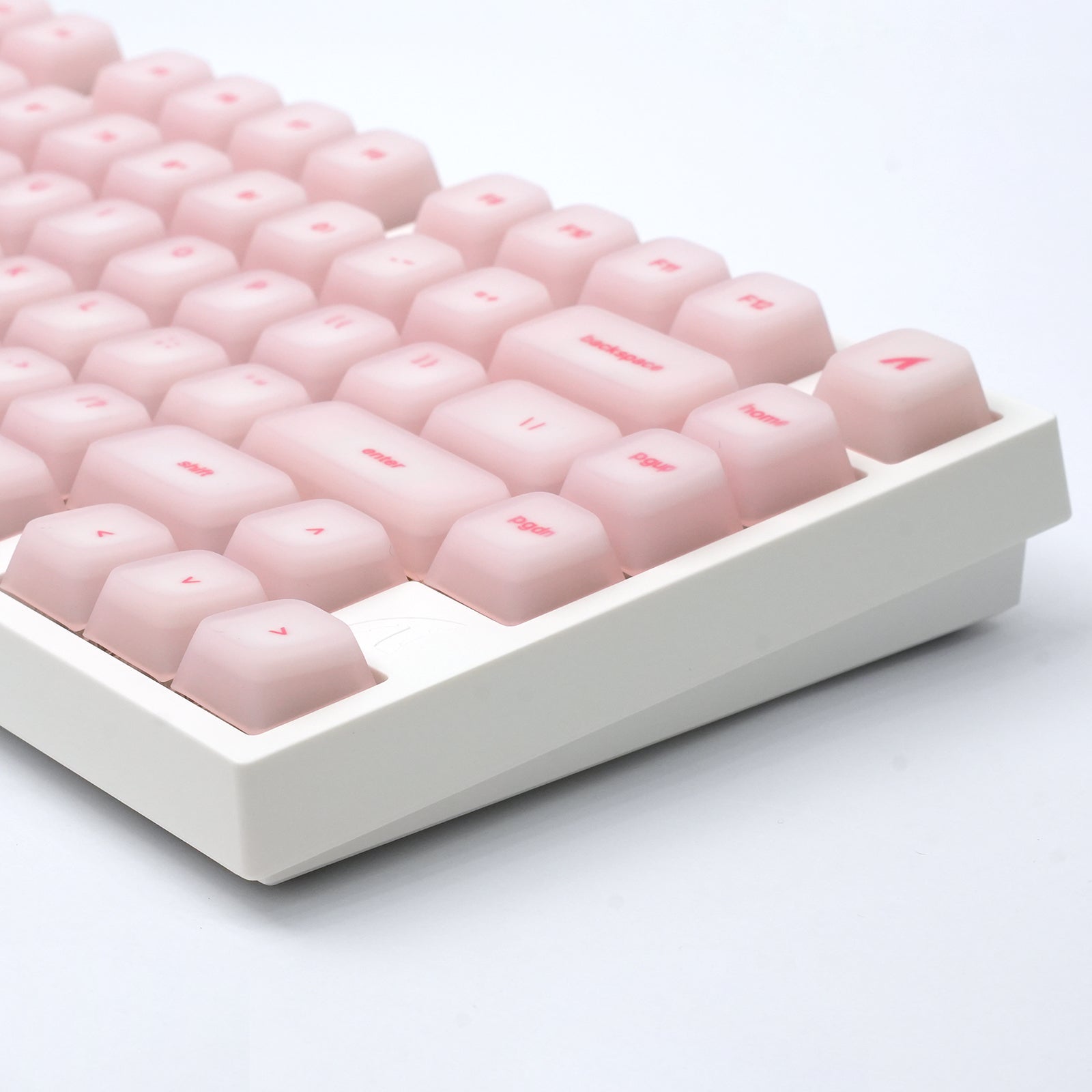 ATTACK SHARK SK01, juego de 113 teclas con teclas de silicona, perfil Cherry, ANSI, rosa