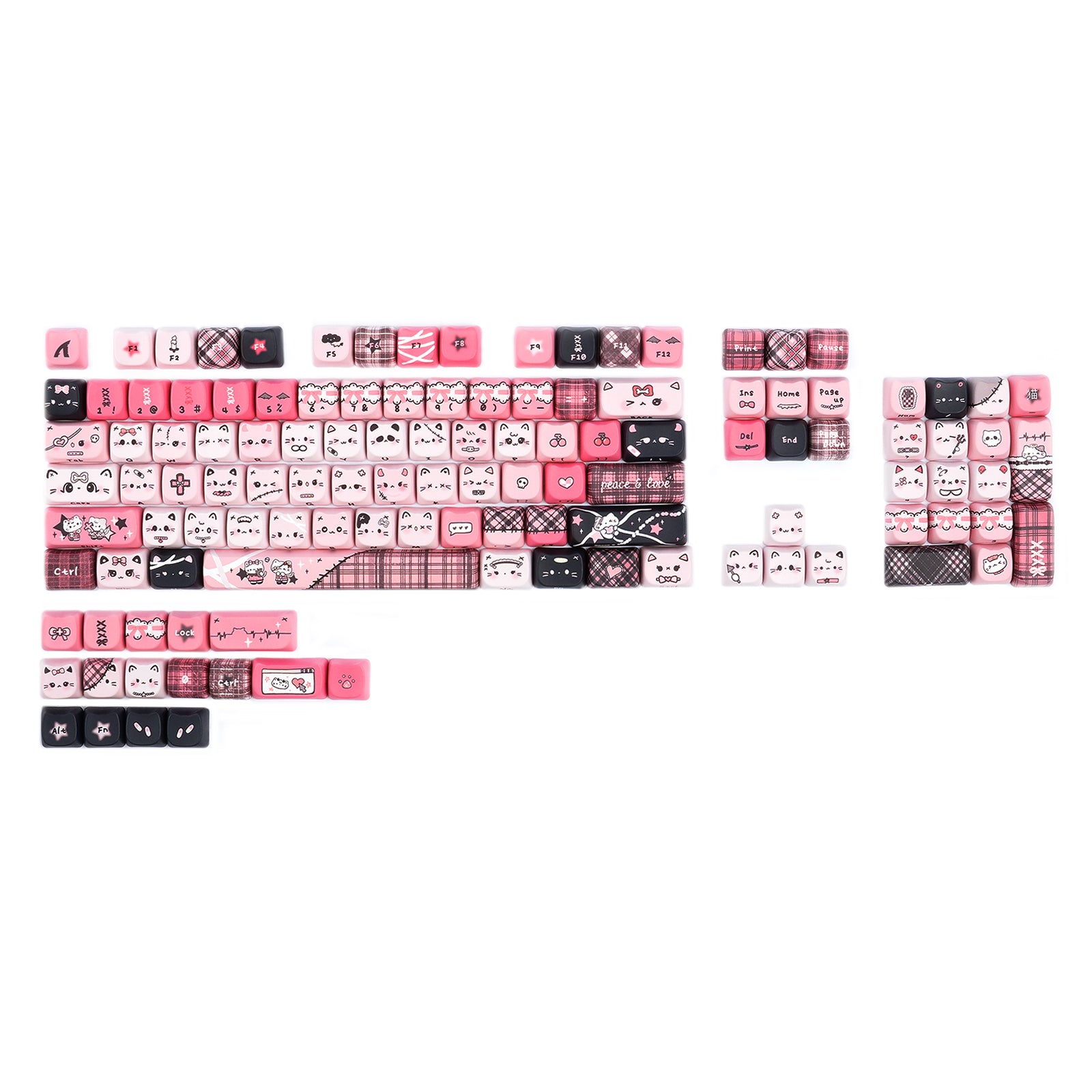 ATTACK SHARK SK05 118/119 teclas, keycaps de PBT, MOA, ANSI