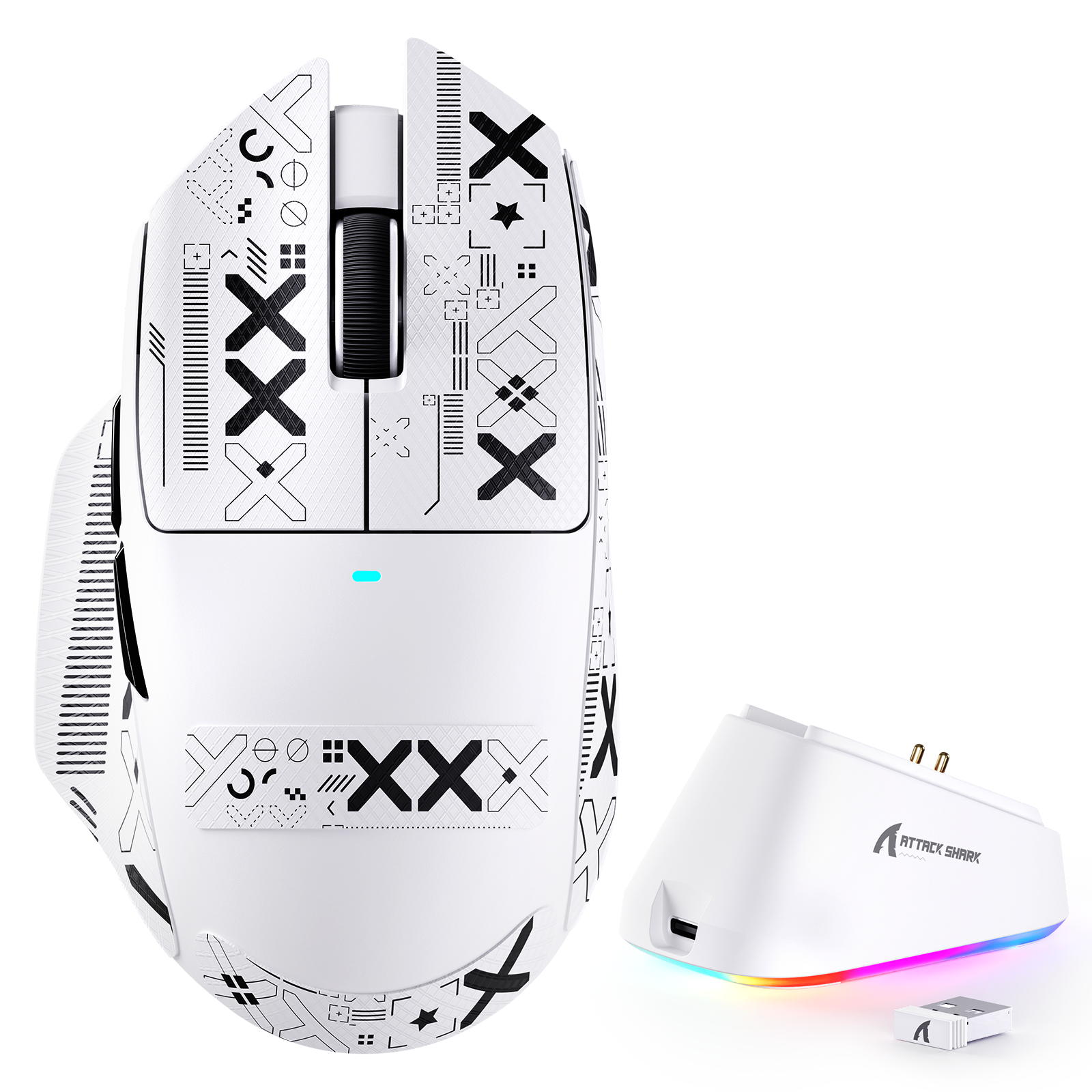 ATTACK SHARK V6 Ultra-Light Tri-Mode Gaming Mouse