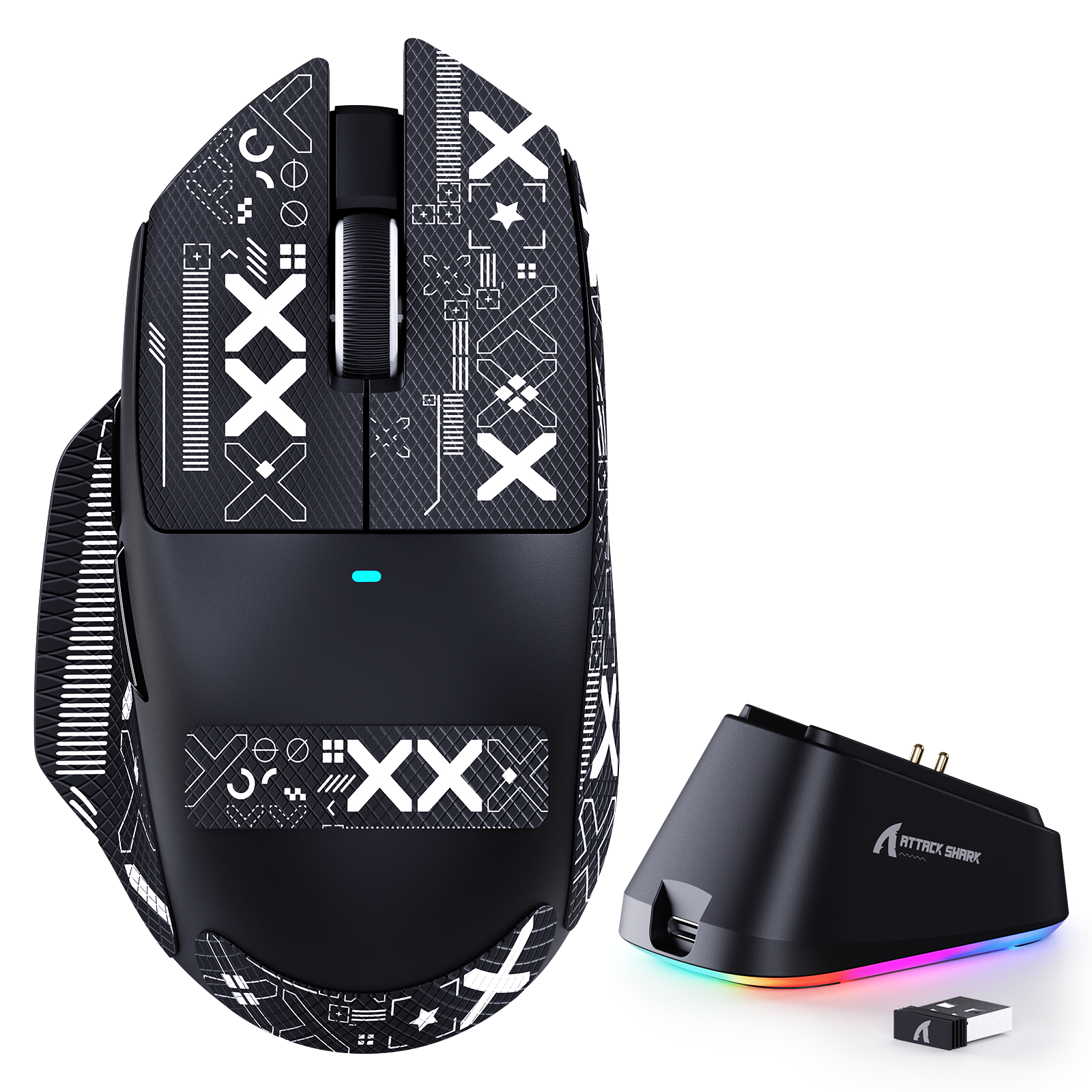 Souris de jeu tri-mode ultra-légère ATTACK SHARK V6