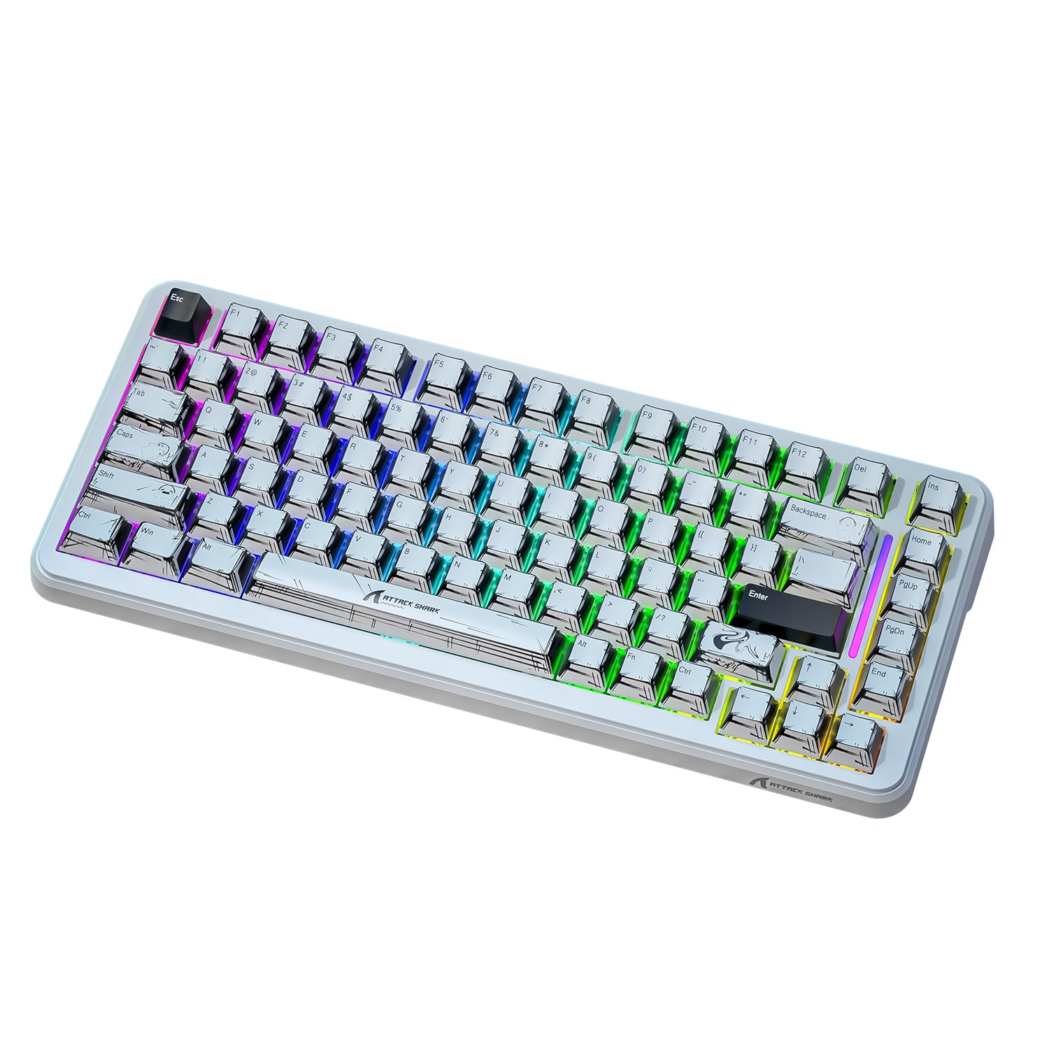 ATTACK SHARK X82PRO HE Wireless Rapid Trigger Gaming Keyboard Magnetic Switch