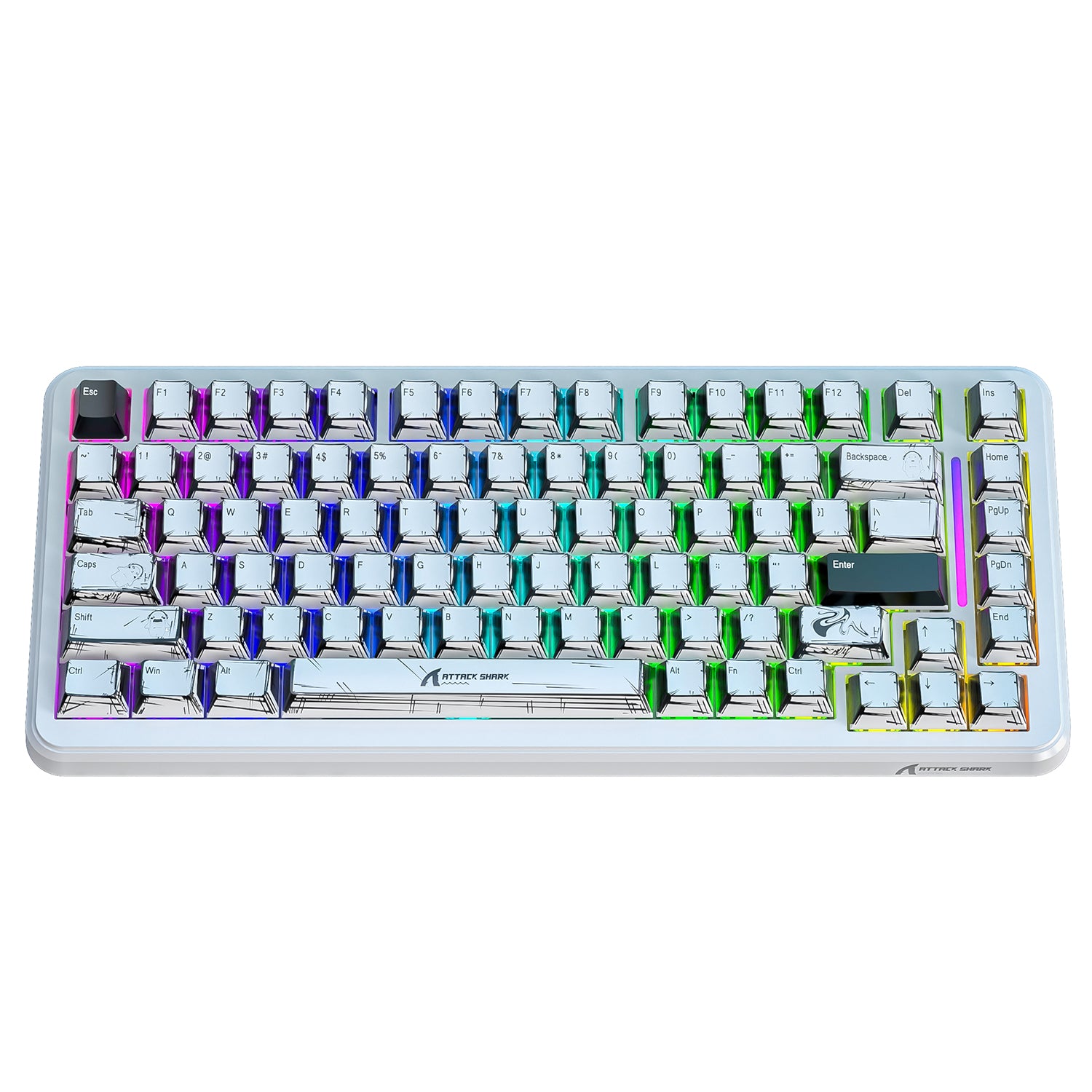 ATTACK SHARK X82PRO HE Wireless Rapid Trigger Gaming Keyboard Magnetic Switch