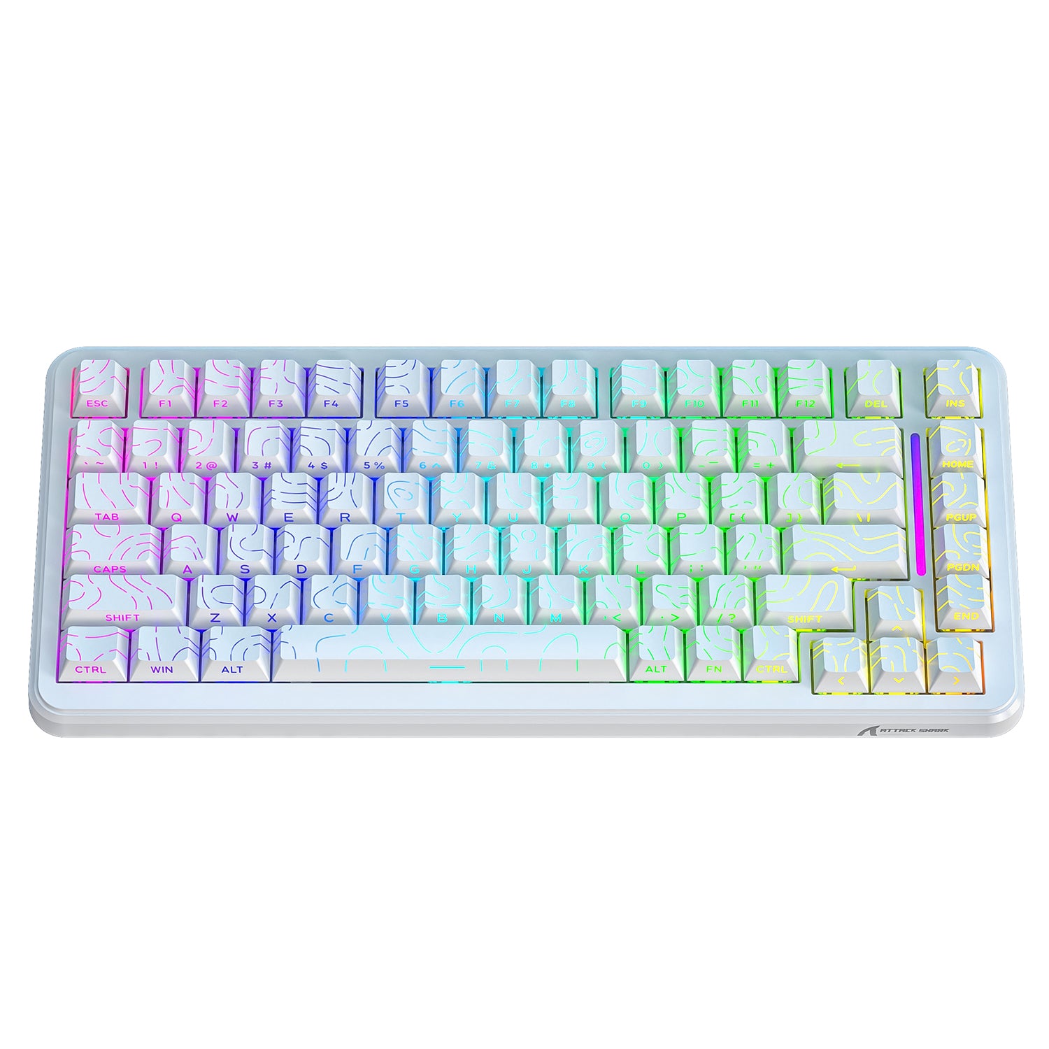 ATTACK SHARK X82PRO HE Wireless Rapid Trigger Gaming Keyboard Magnetic Switch