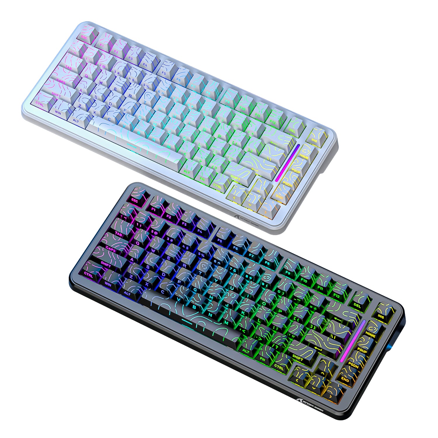 ATTACK SHARK X82PRO HE Wireless Rapid Trigger Gaming Keyboard Magnetic Switch