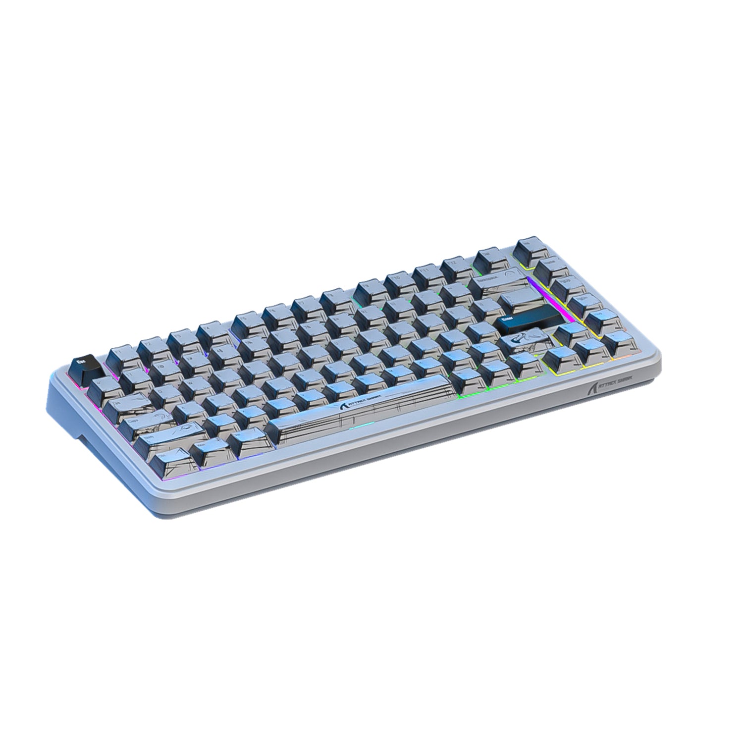 ATTACK SHARK X82PRO HE Wireless Rapid Trigger Gaming Keyboard Magnetic Switch
