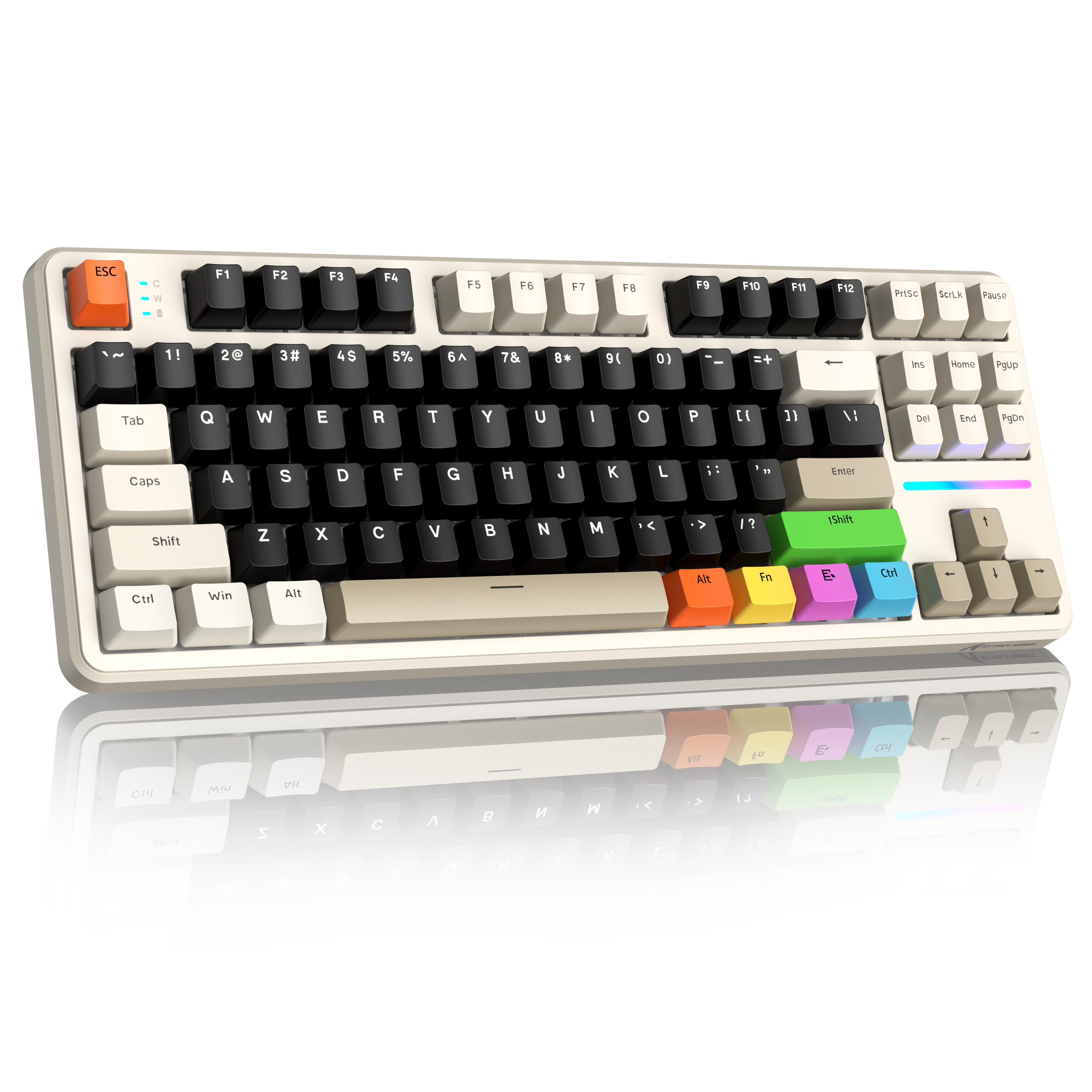 Cheese White(Colored Keycaps）