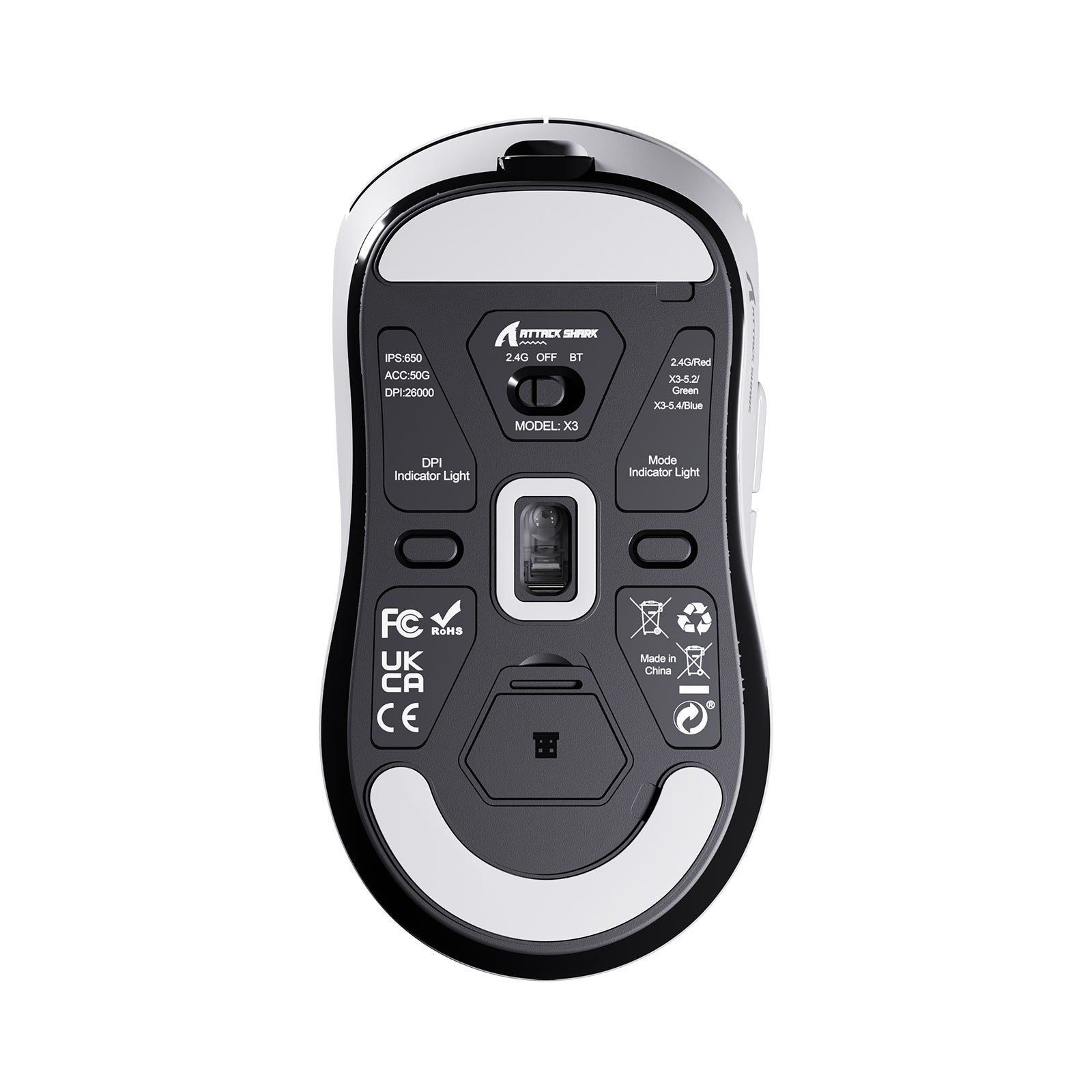 ATTACK SHARK X3 Wireless Gaming Mouse PAW3395 Superlight