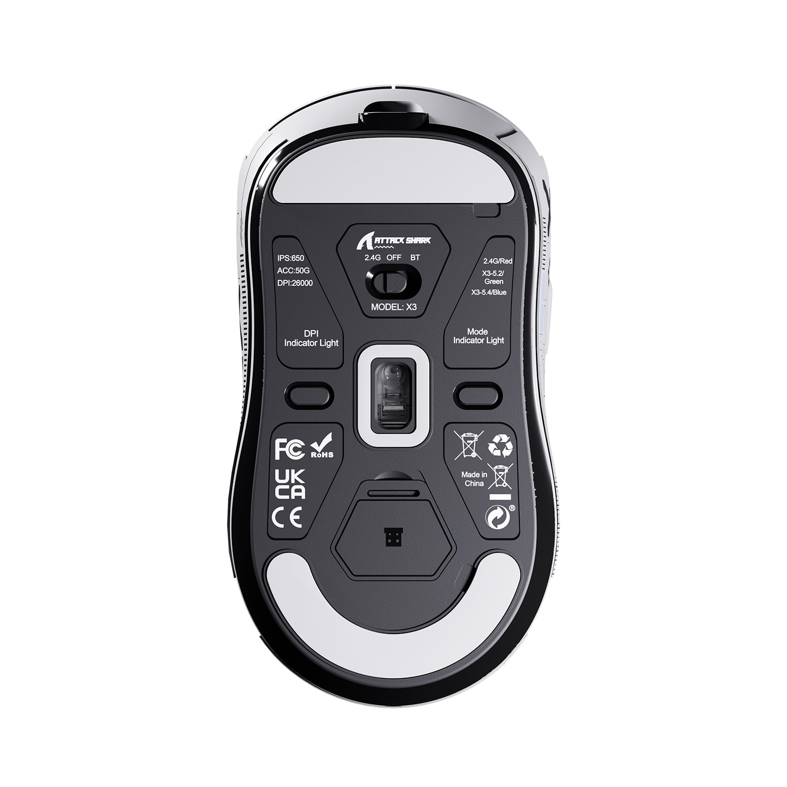 ATTACK SHARK X3 Wireless Gaming Mouse PAW3395 Superlight