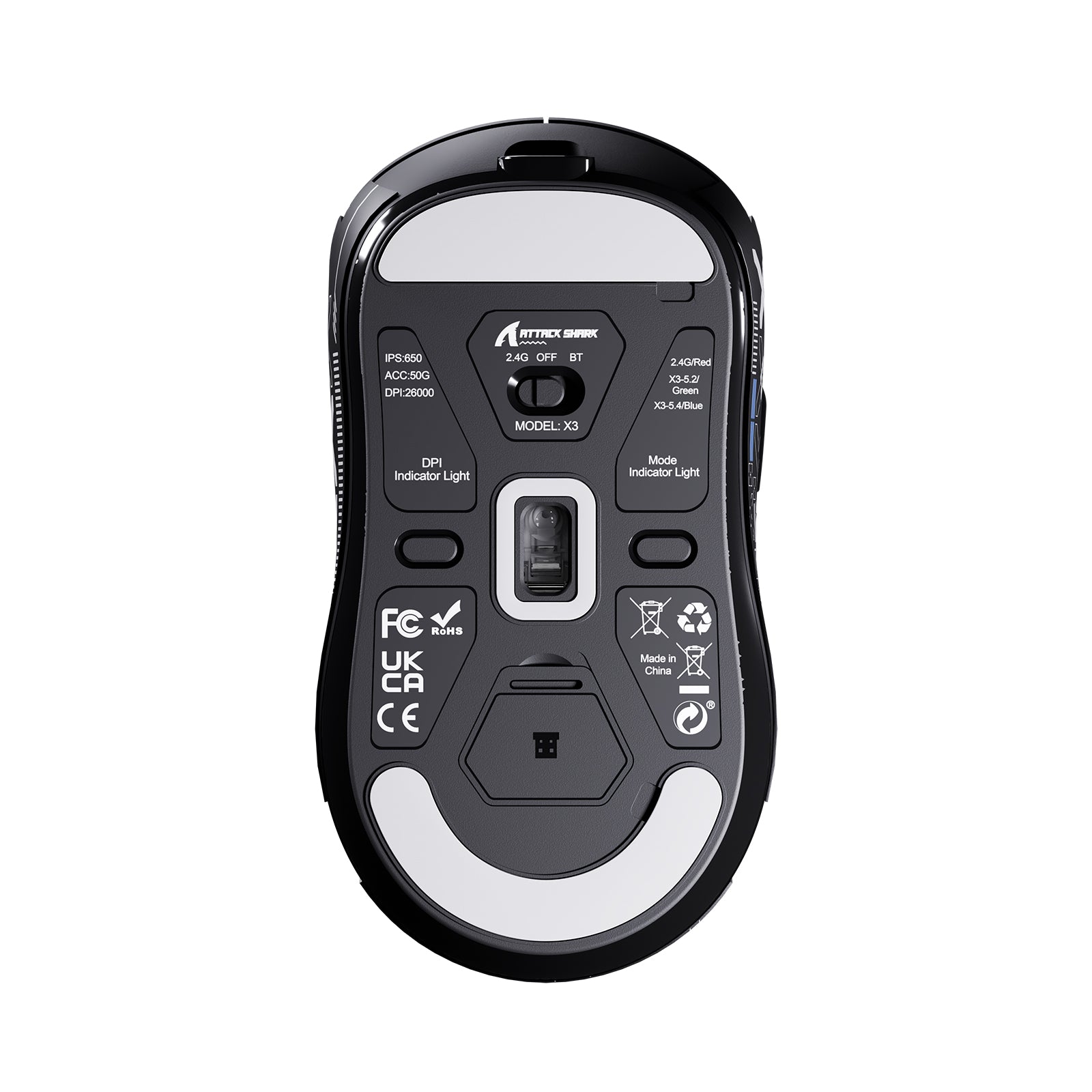 ATTACK SHARK X3 Wireless Gaming Mouse PAW3395 Superlight