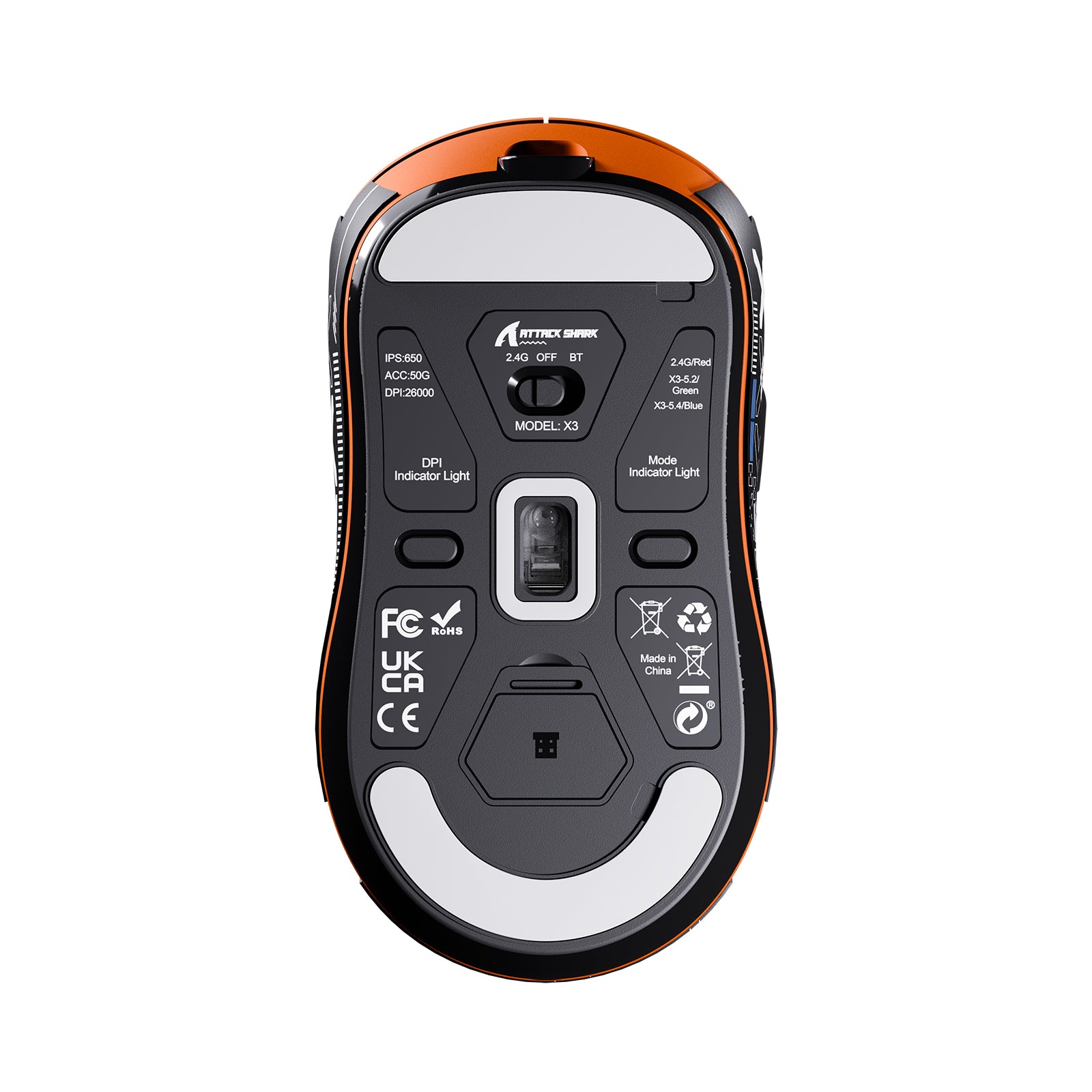 ATTACK SHARK X3 Wireless Gaming Mouse PAW3395 Superlight