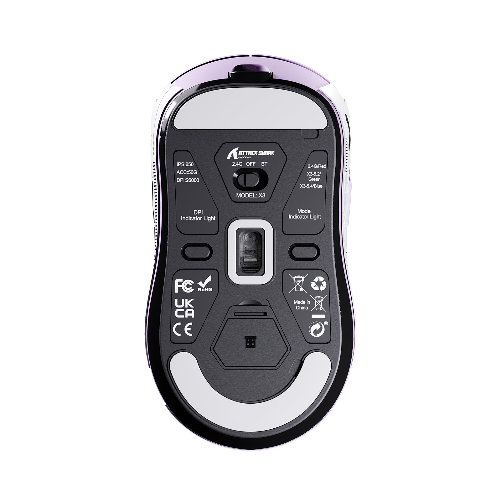 ATTACK SHARK X3 Wireless Gaming Mouse PAW3395 Superlight